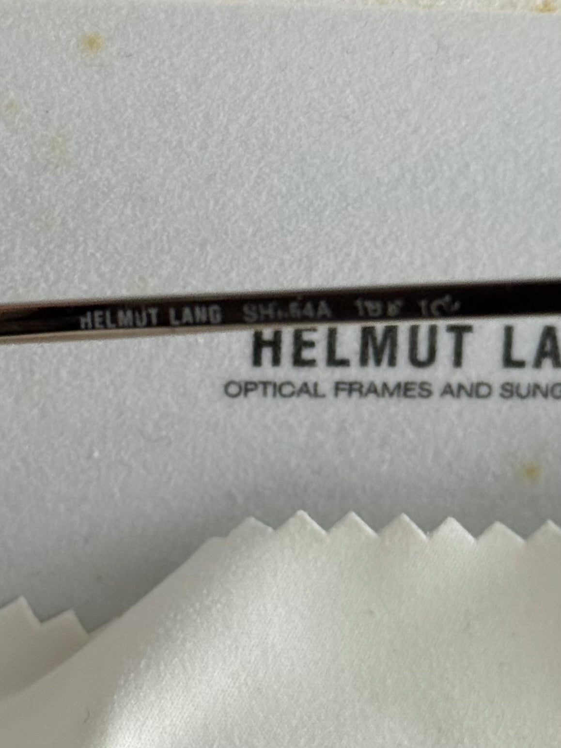 Helmut Lang 1999 Titanium Aviator Sunglasses