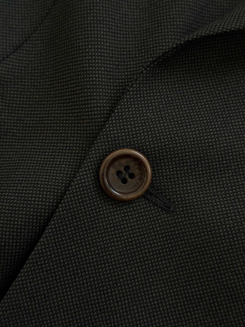Hugo Boss 1980s Super 100s Peaked Lapel Double Breasted Wool Taupe Brown Sport Jacket Blazer - Size L