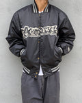 Burton Analog 00s Graffiti Logo Padded Stadium Bomber Jacket - Size M