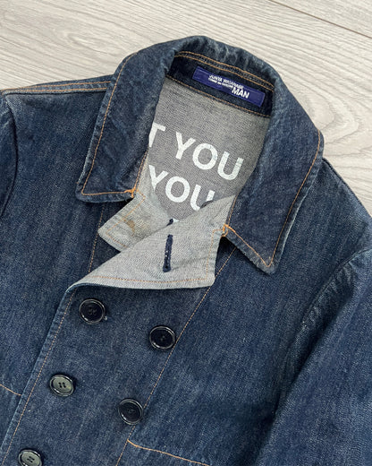 Junya Watanabe SS2002 Poem Denim Jacket - Size M