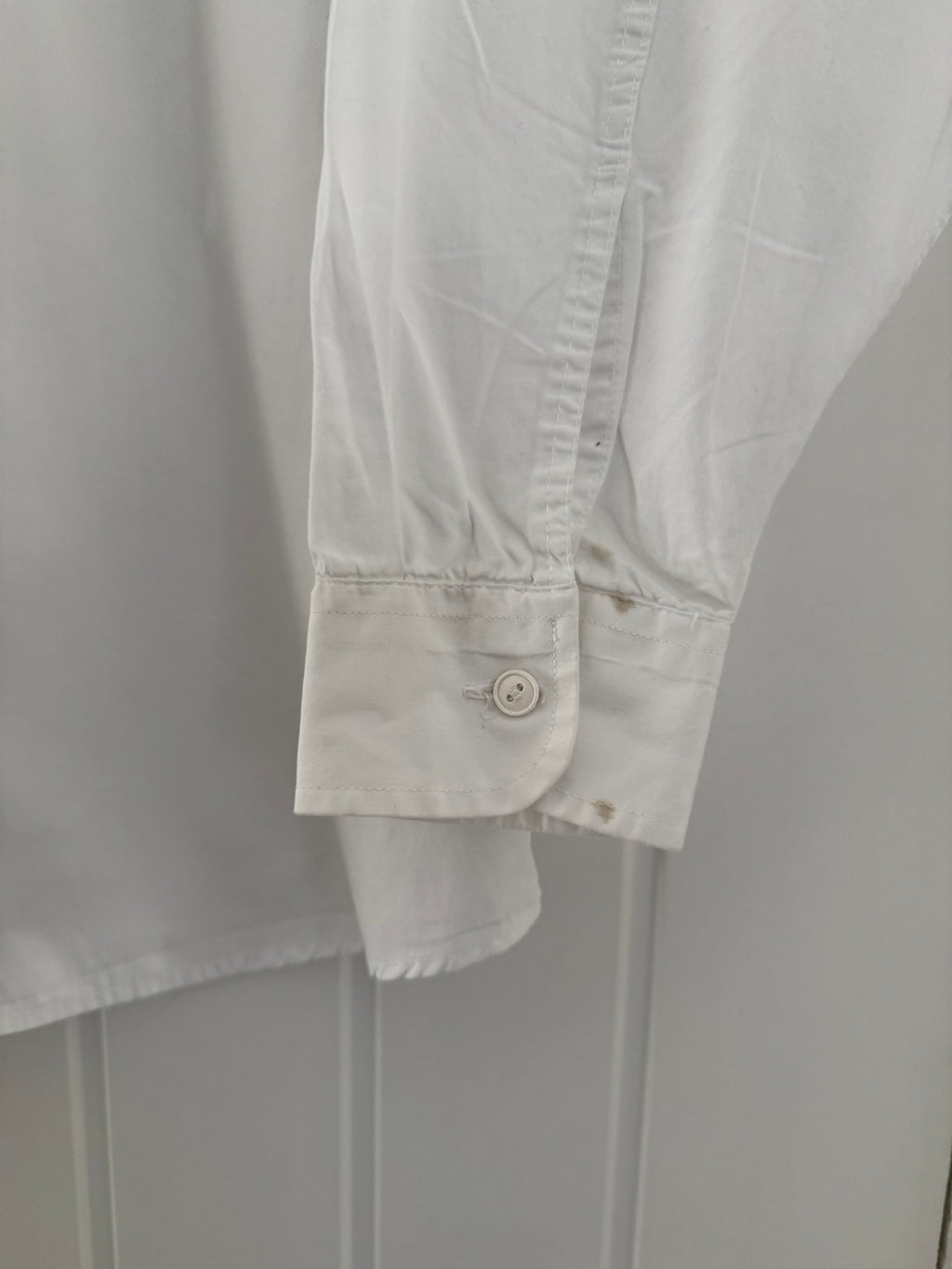 Valentino 1980s Spear Collar Chest Pocket Cotton Shirt - Size M
