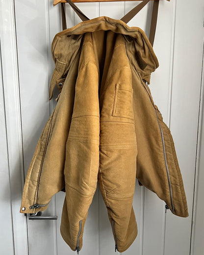 Helmut Lang AW1999 Brushed Cotton Astro Moto Bondage Jacket - Size M