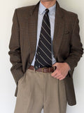 Valentino 1980s Wool Check Sports Blazer Jacket - Size L
