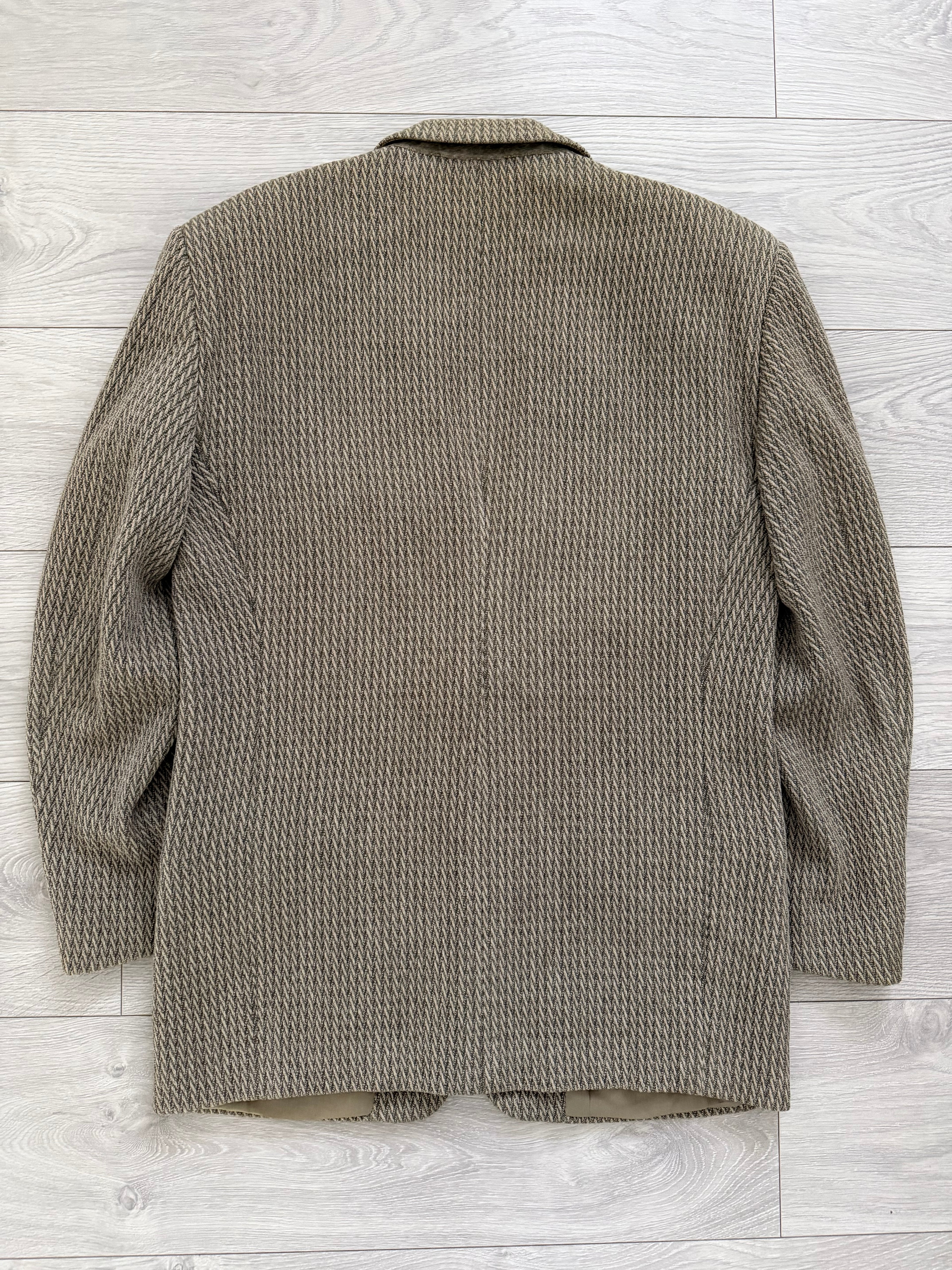 Giorgio Armani Black Label 1990s 2B Textured Wool Sport Jacket Blazer - Size M