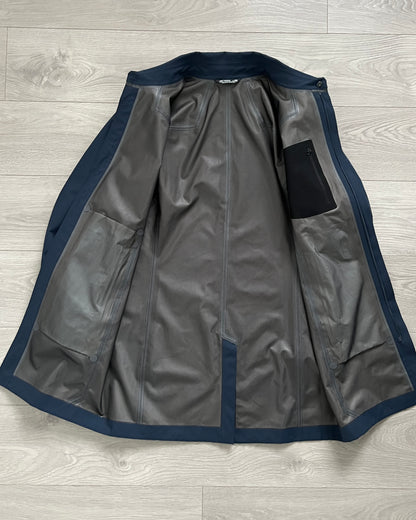 Arcteryx Keppel Waterproof Trench Coat Blue - Size M