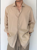 Armani 1990s Beige Cotton Shirt - Size XL