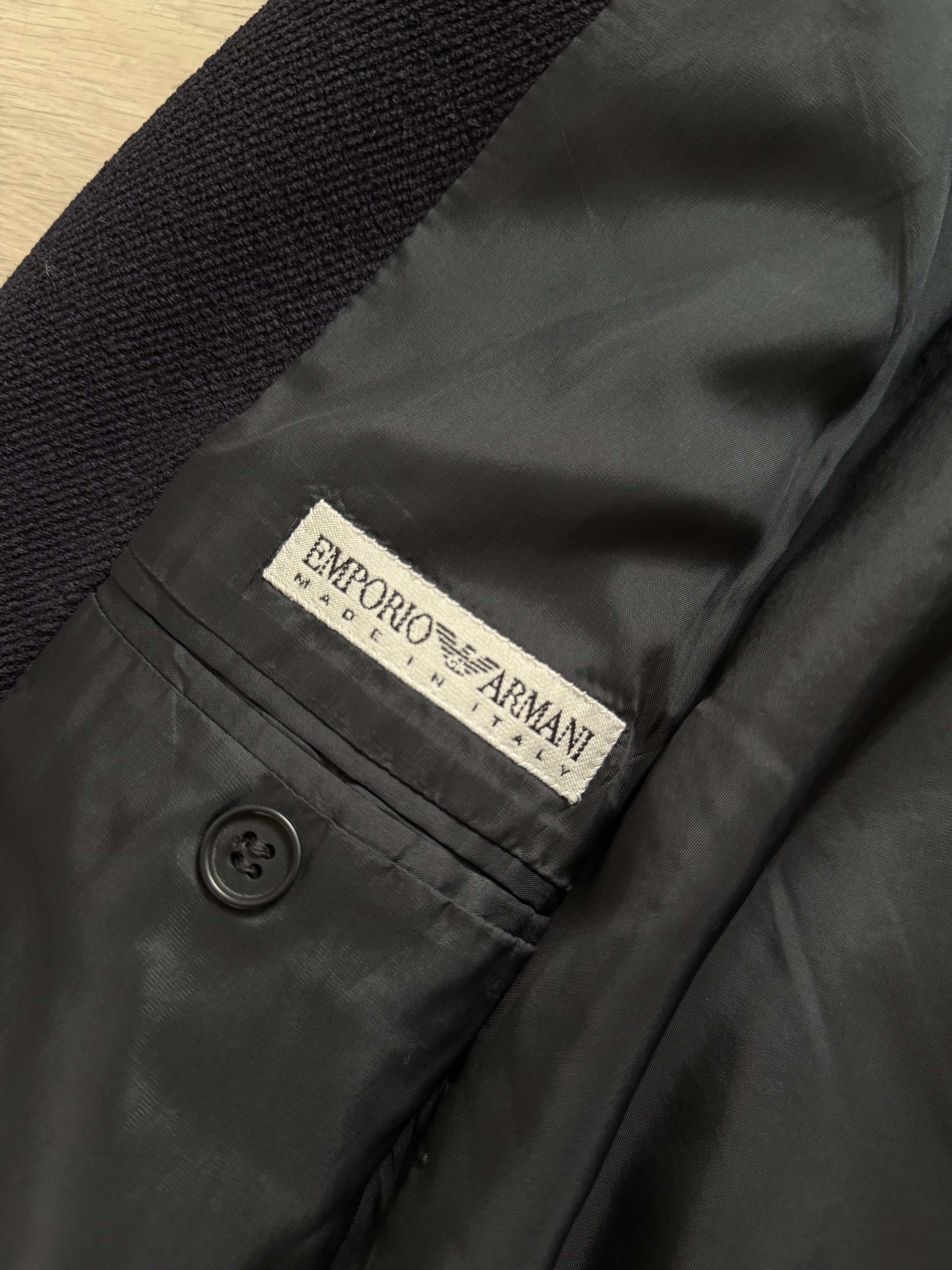 Emporio Armani 3B Wool Twill Navy Sport Jacket Blazer - Size S