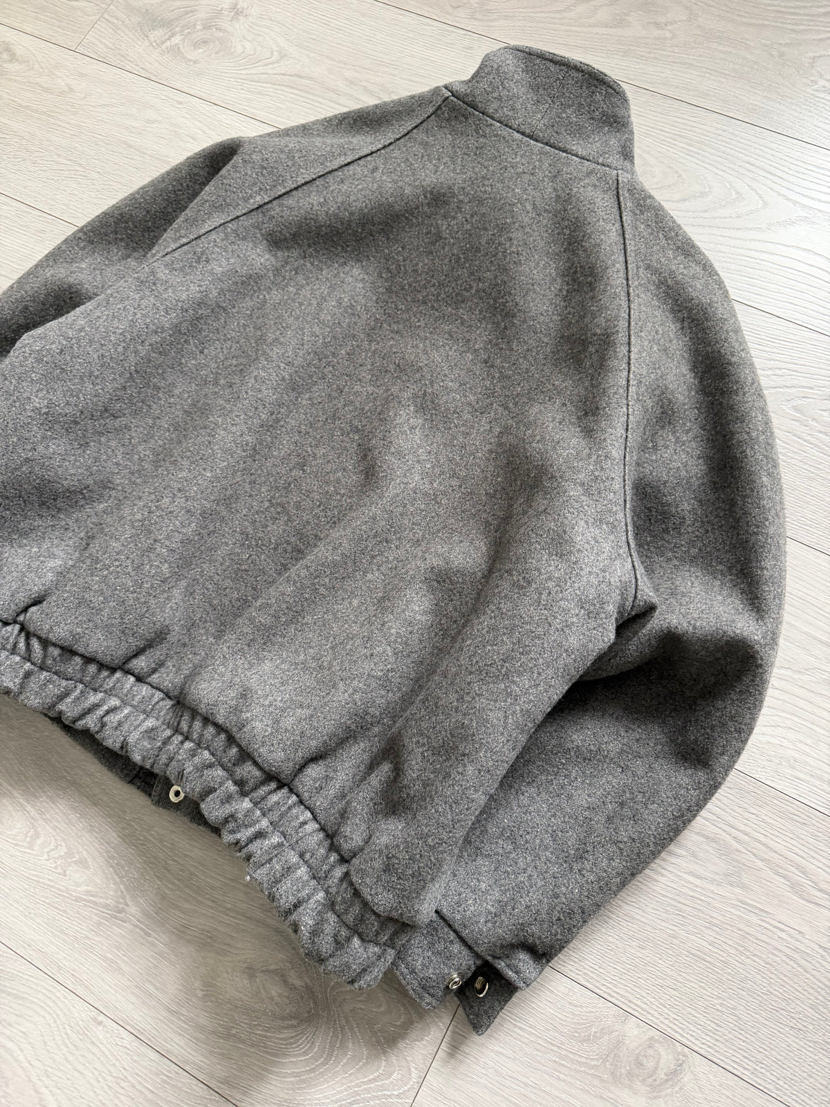 London Fog Vintage 1990s Wool Blouson Bomber Jacket - Size L