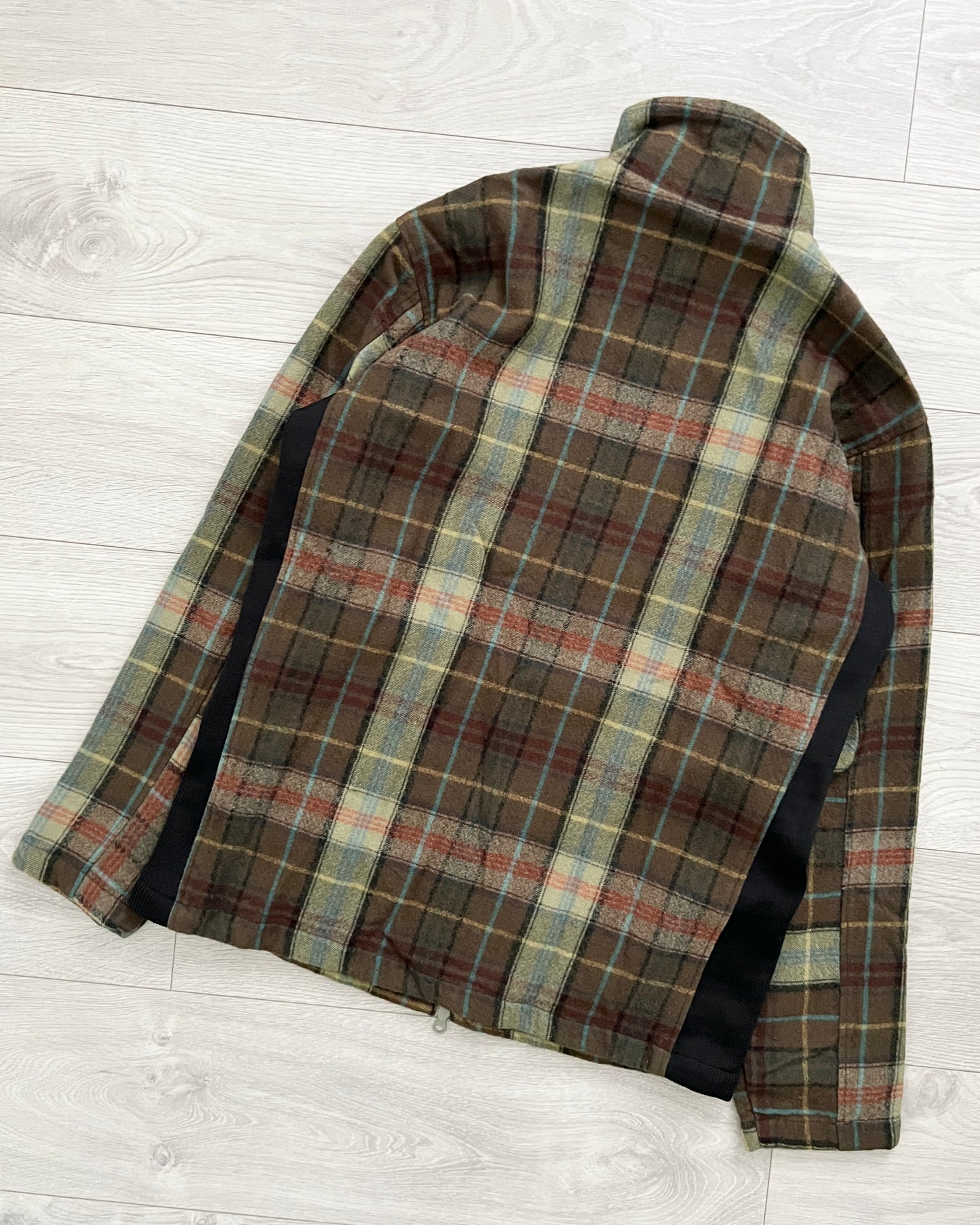 Comme Des Garcons SHIRT 2009 Technical Plaid Wool Jacket - Size M