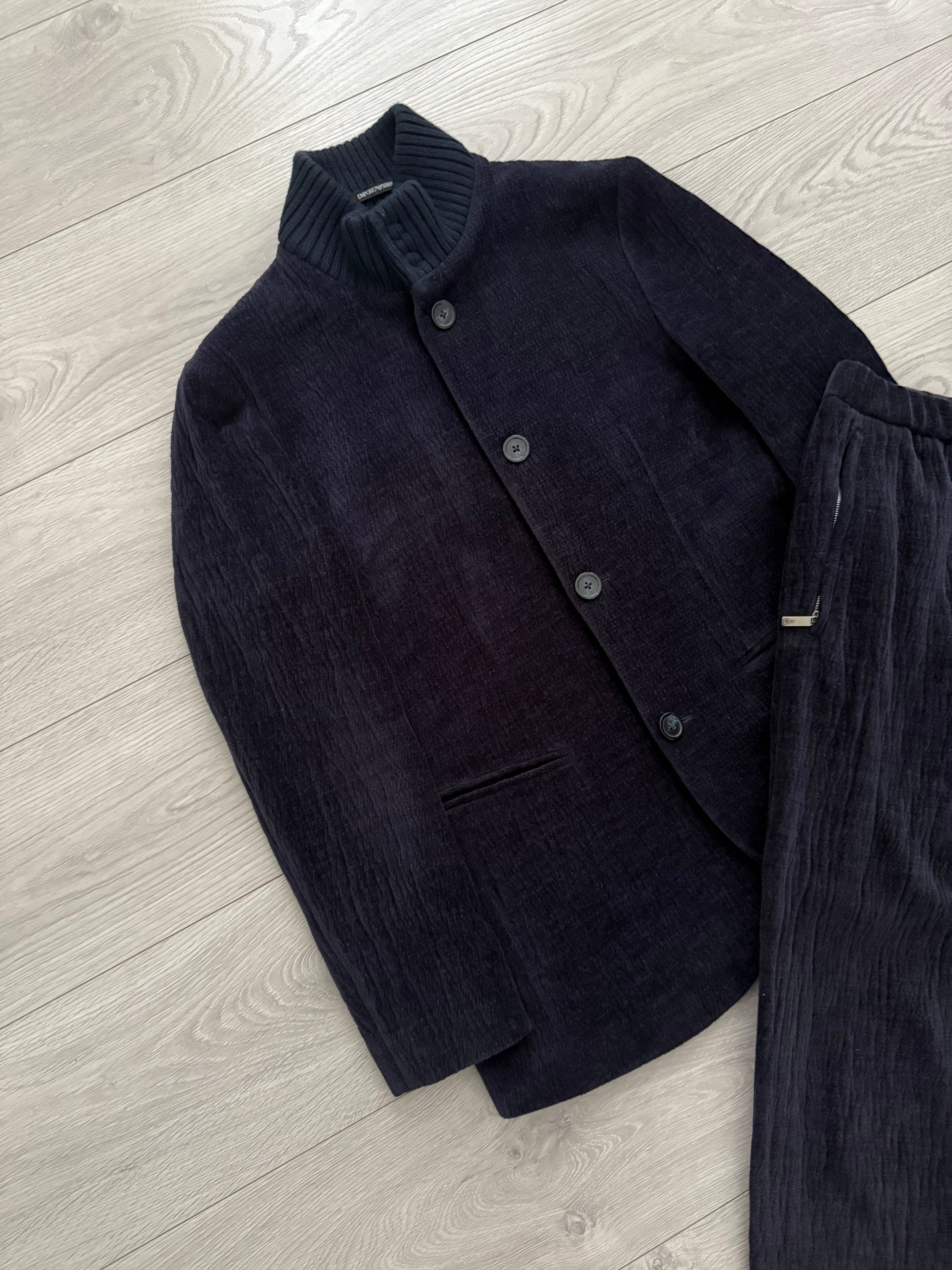 Emporio Armani FW2021 Cotton Jacket & Trousers Set - Size S Jacket / S Trousers