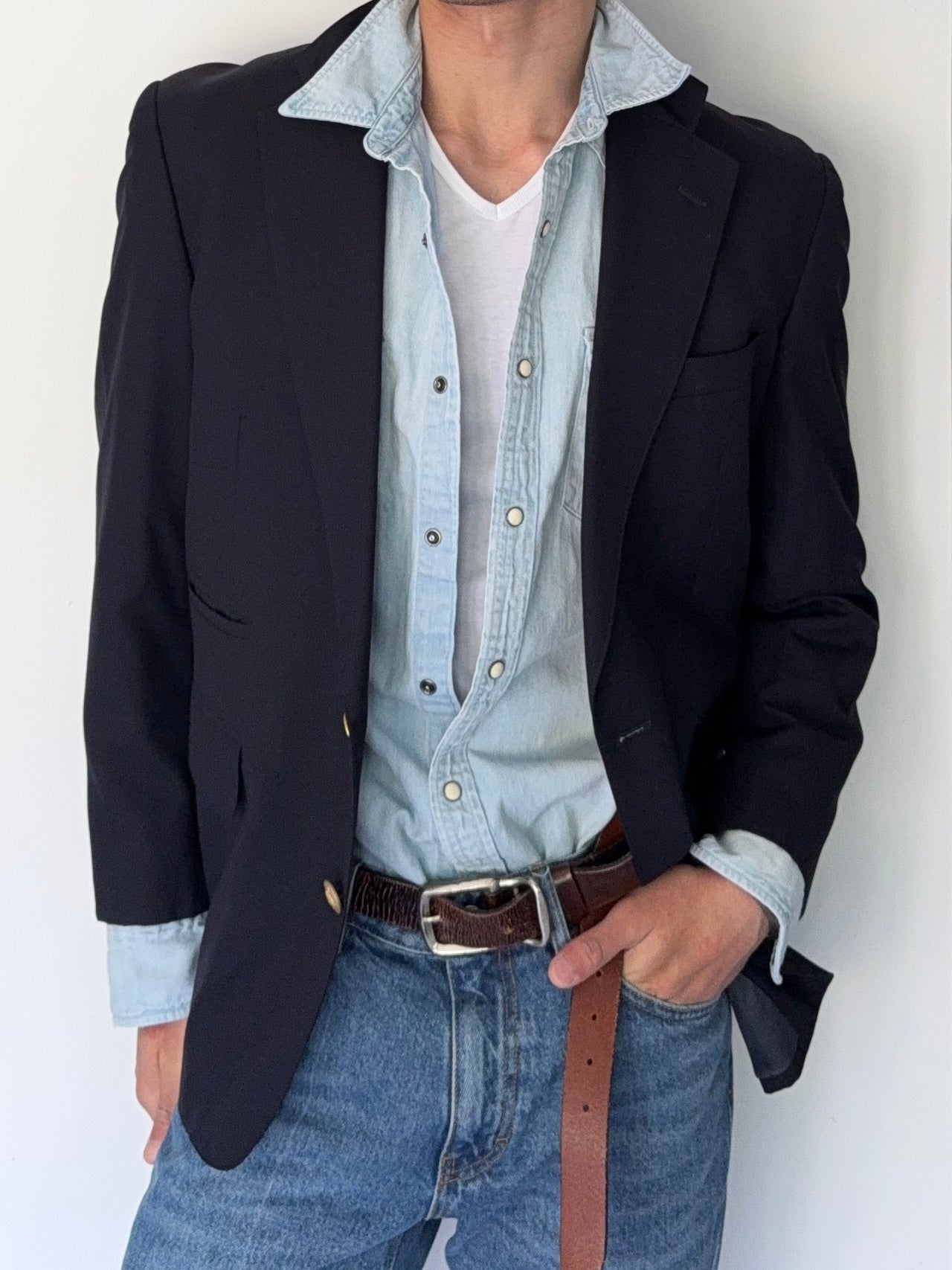 Chaps Ralph Lauren 1990s Wool Prep Jacket - Size L