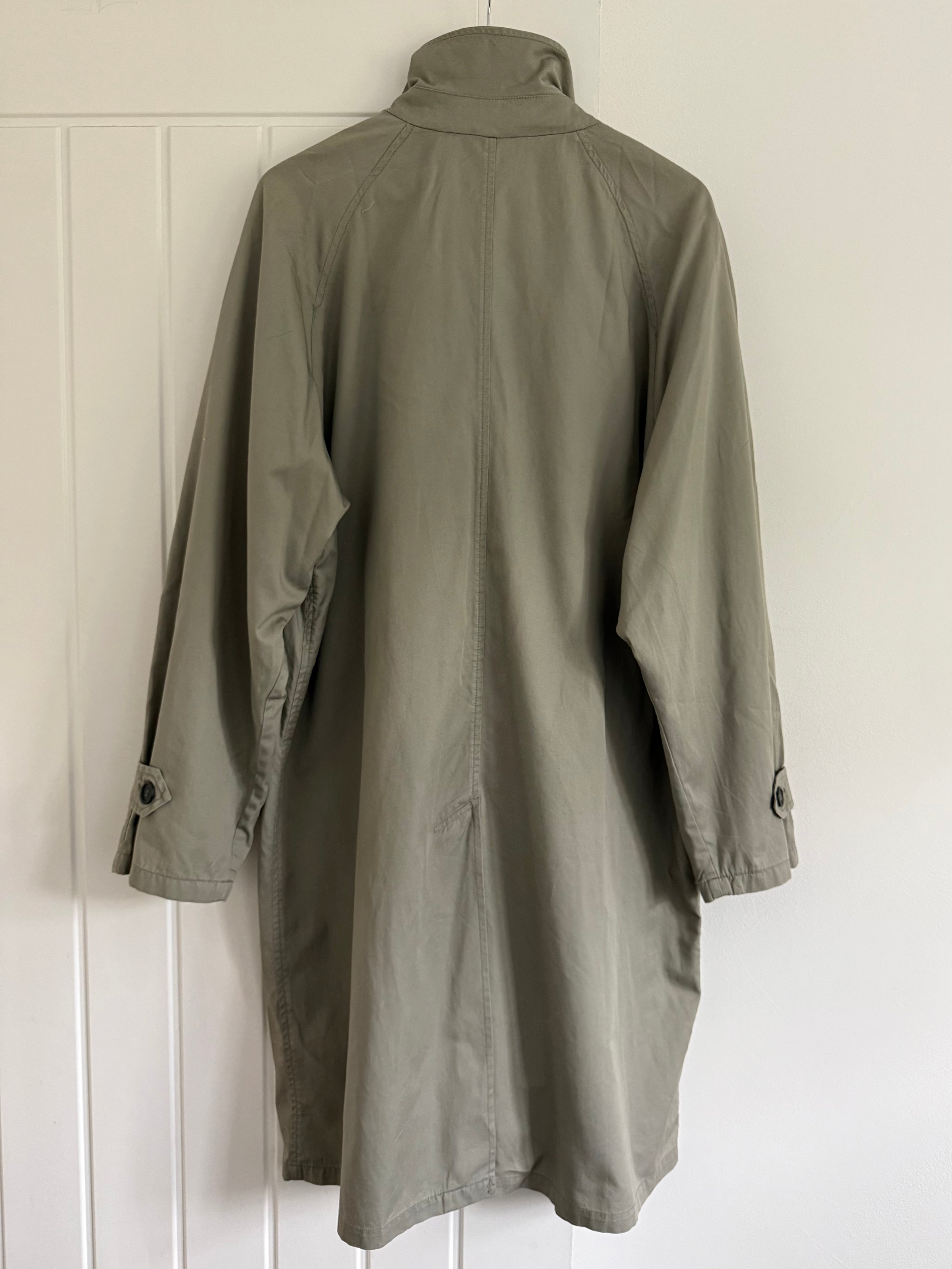 Emporio Armani 1980s Cotton Rain Overcoat - Size L