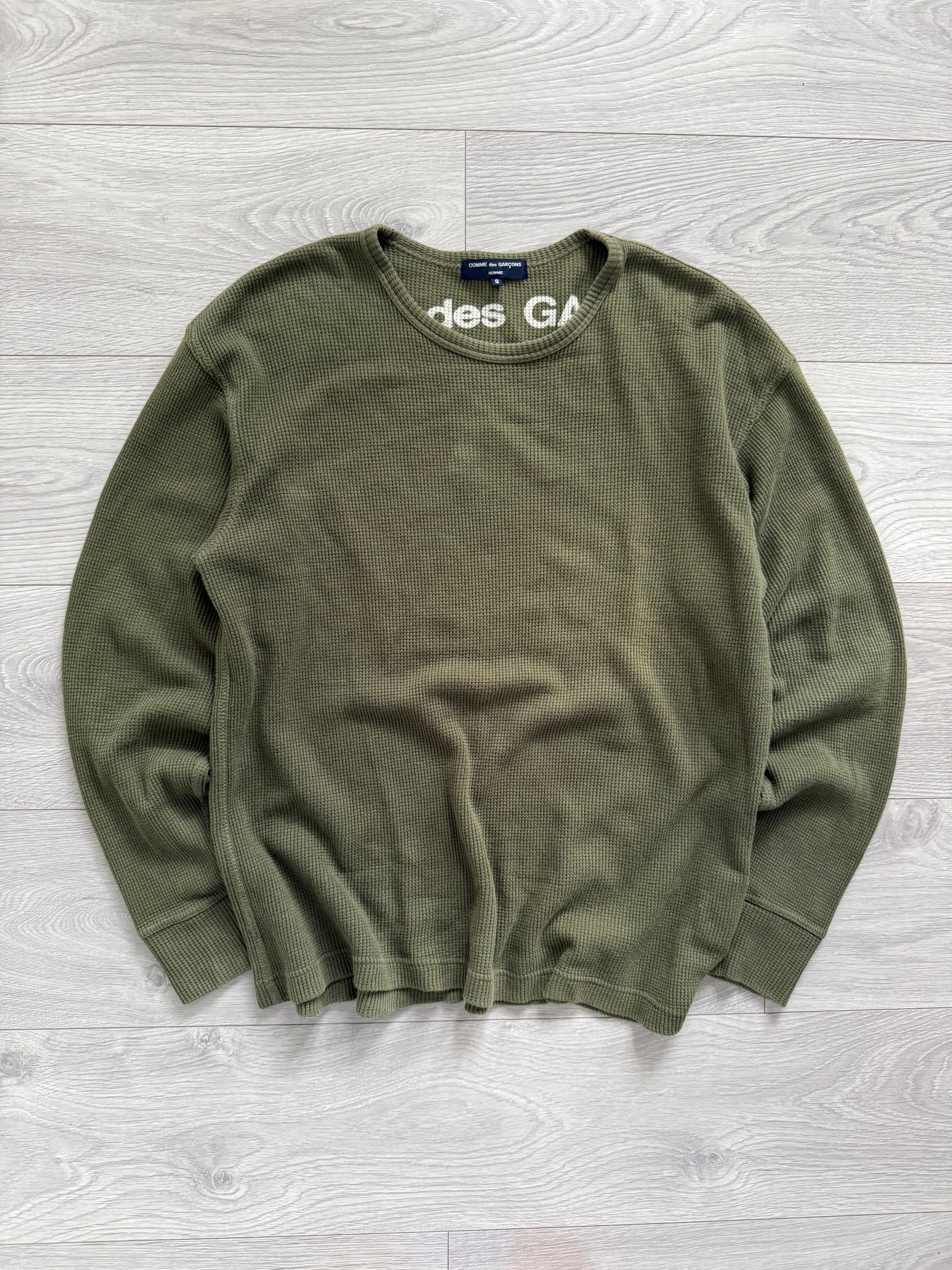 Comme Des Garcons Homme FW2007 Waffle Knit Reversible Top - Size M