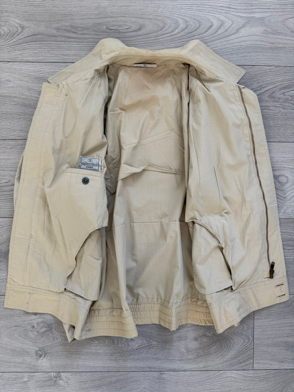 Valentino 1980s Zip Front Harrington Bomber Jacket - Size S