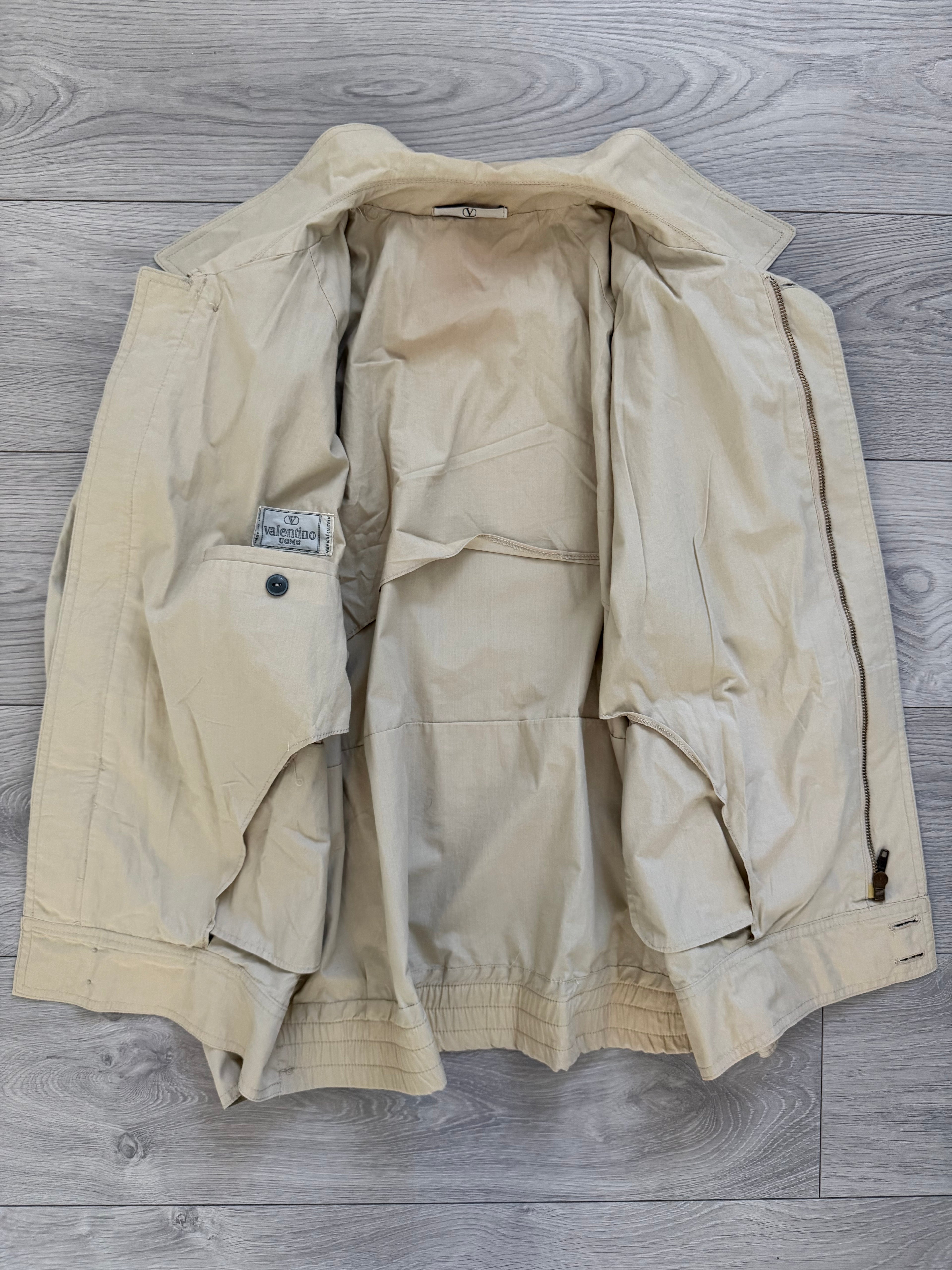 Valentino 1980s Zip Front Harrington Bomber Jacket - Size S