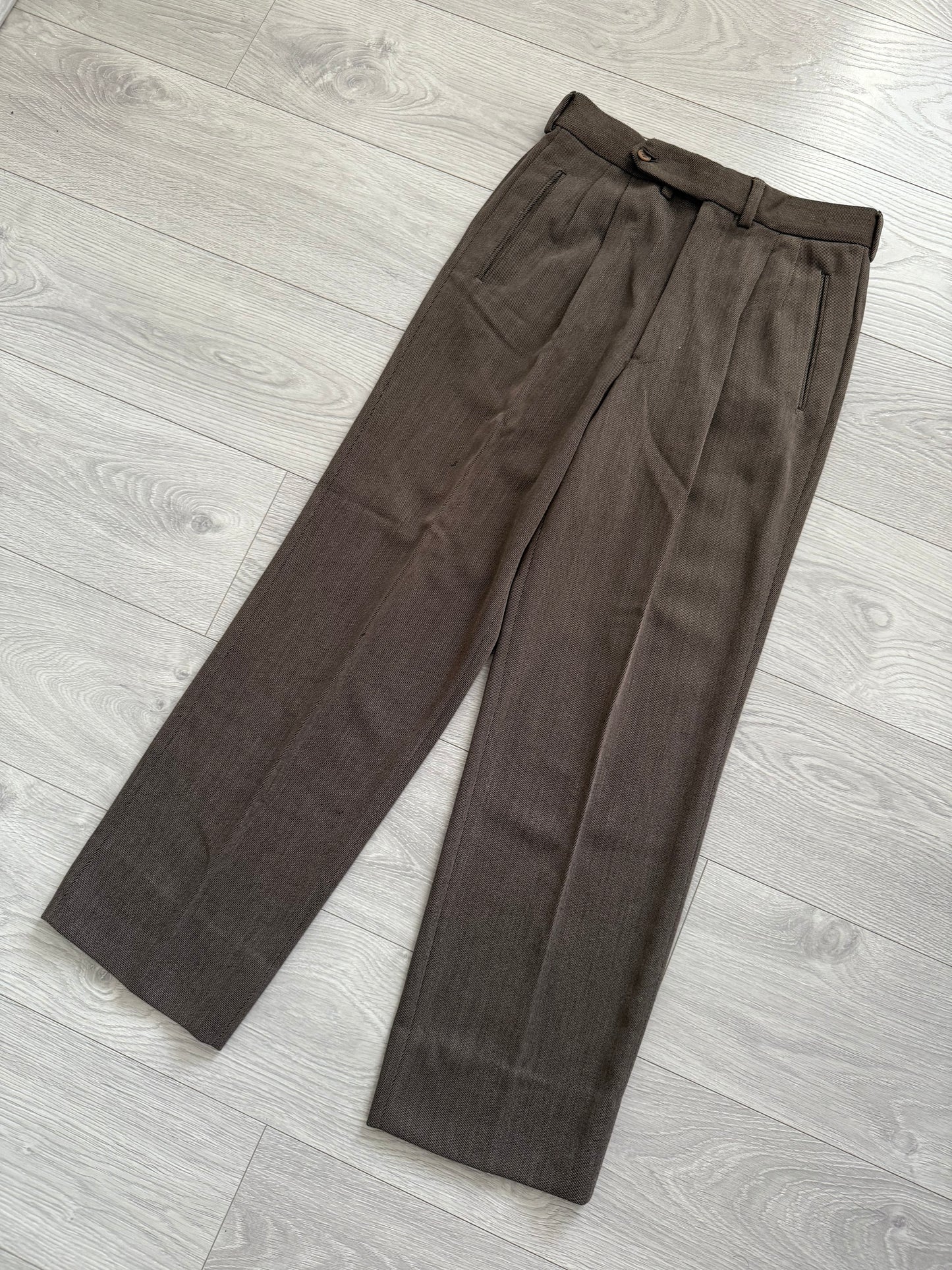 Giorgio Armani 1990s Pleated Wool Suit - Size M Jacket / 30" Waist