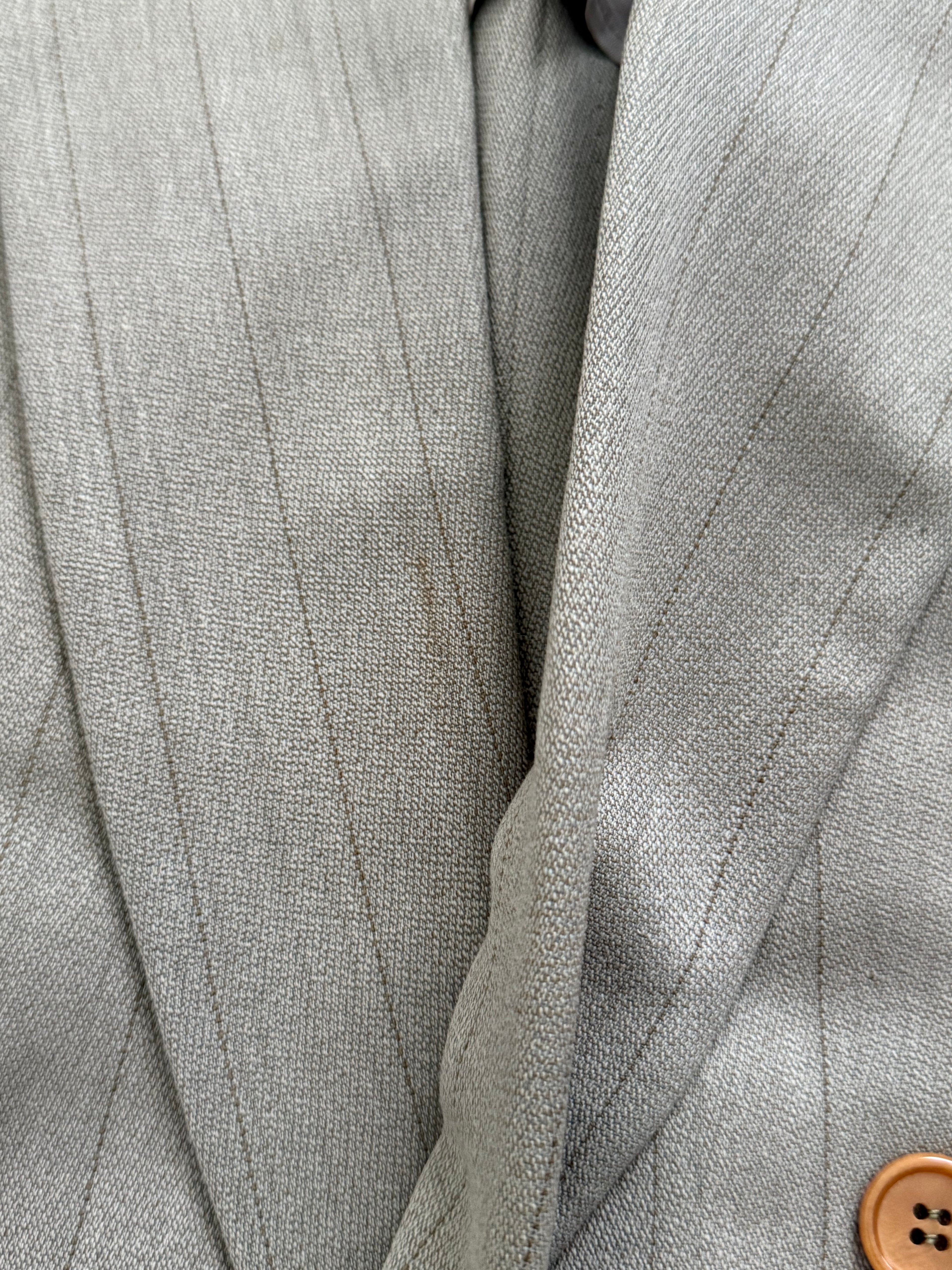 Emporio Armani 1990s Peaked Lapel Double Breasted Lightweight Wool Sports Jacket Blazer - Size M