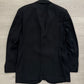 Giorgio Armani 1990s Black Pleated Wool Suit - Size L Jacket / 36" Waist