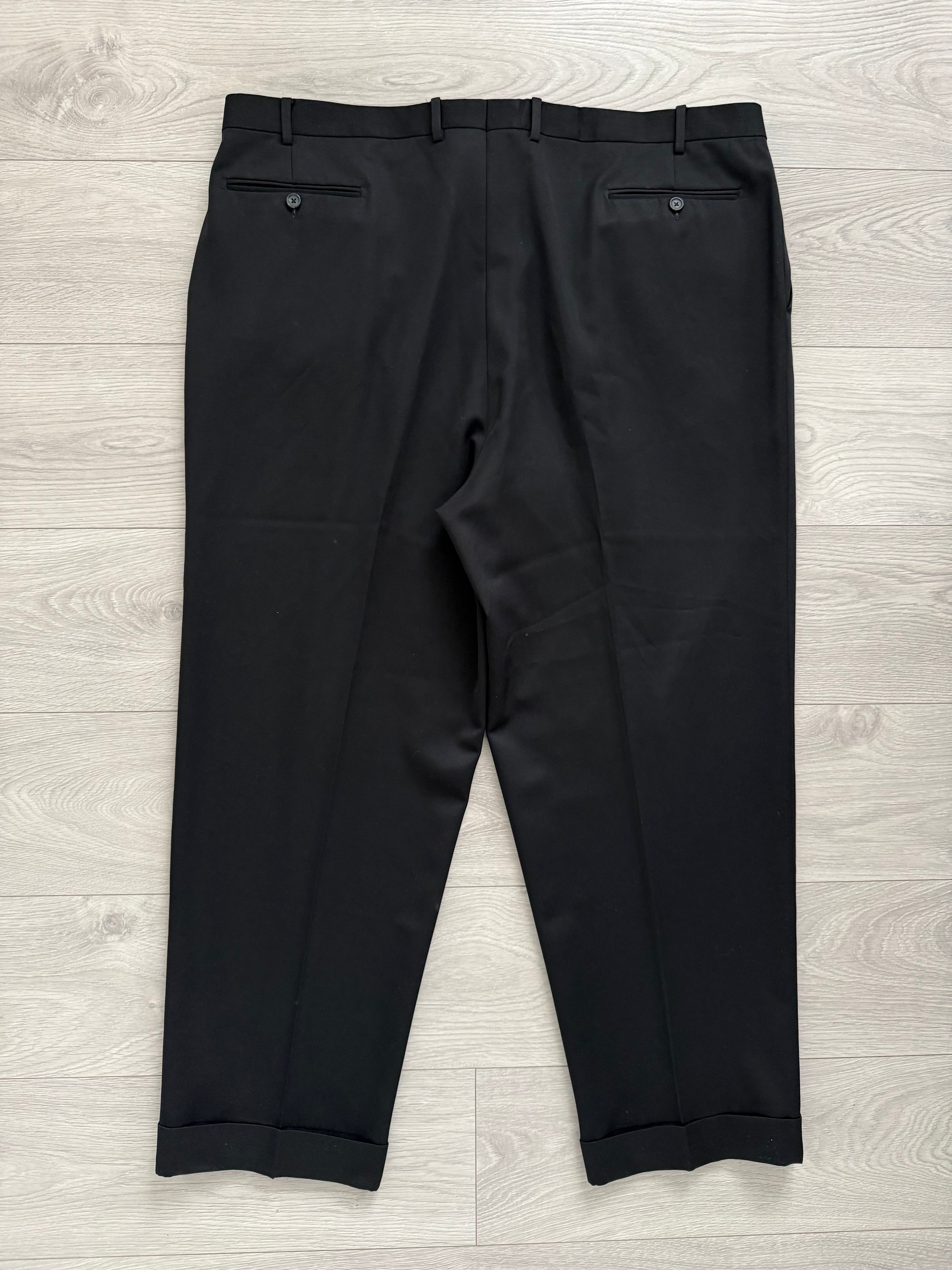 Vintage 1980s Double Pleat Wool Pants Made in Italy - Size 44" Waist