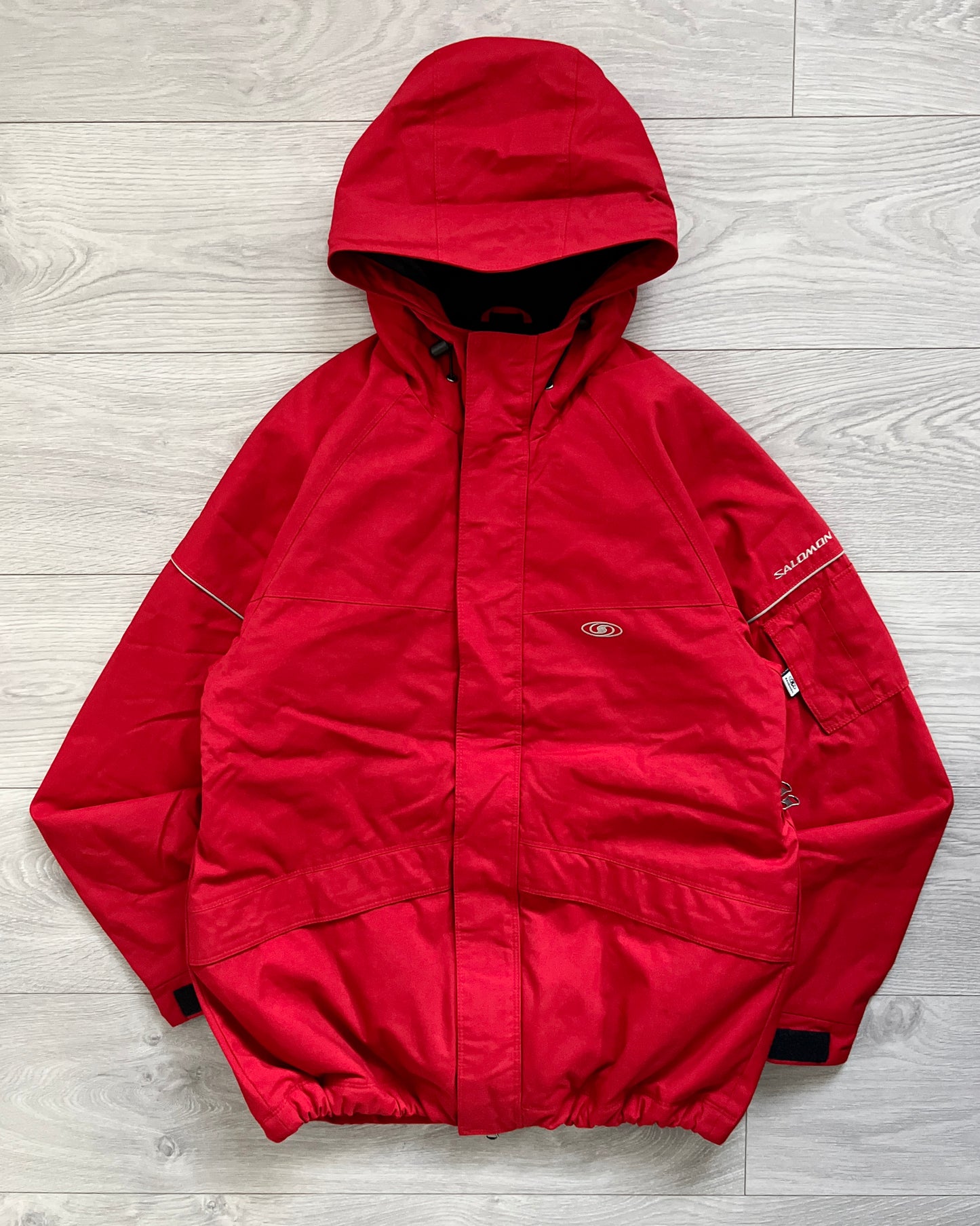 Salomon 1990s Fleece Lined Tech Ski Jacket - Size M