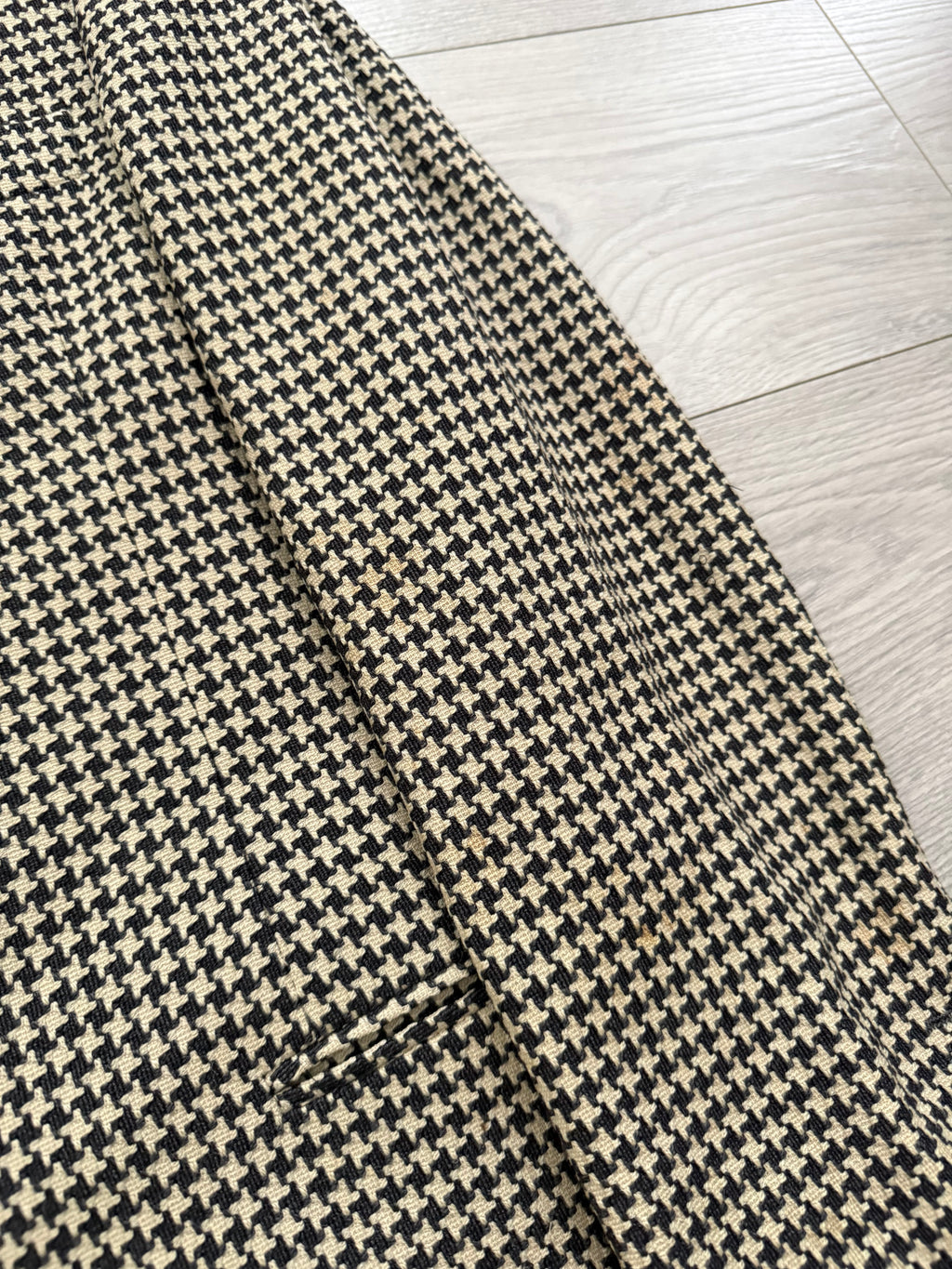 Emporio Armani 1990s 2B Houndstooth Wool Sports Blazer Jacket - Size S
