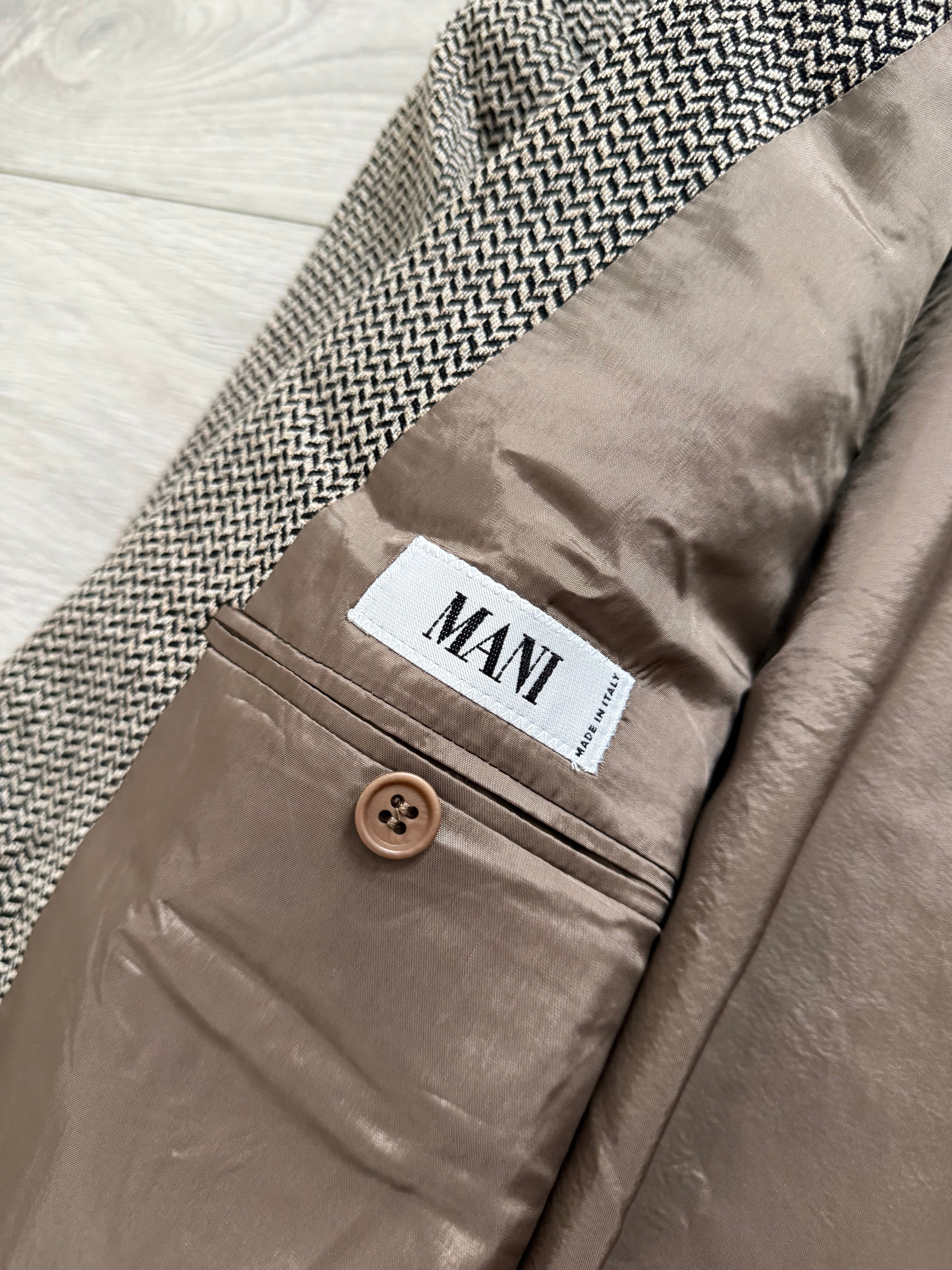 Giorgio Armani Mani 2B Wool Textured Sport Jacket Blazer - Size XXL