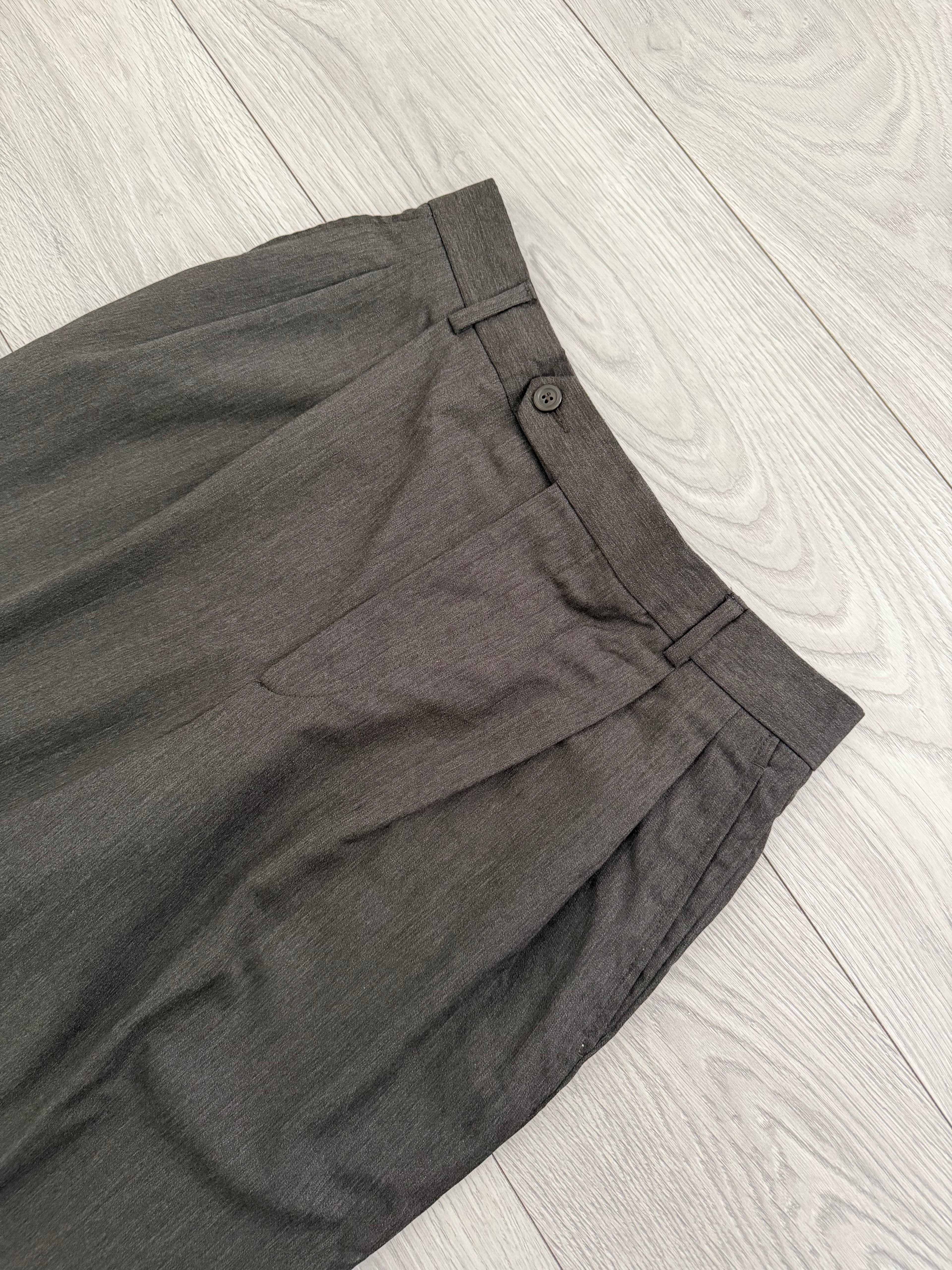 Hilton Vestimenta Armani 1990s Double Pleat Taupe Brown Pants - Size 30" Waist