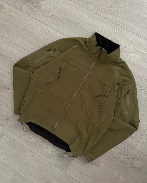 Arcteryx LEAF Gen 1 Bravo Softshell Fleece Lined Utility Jacket Crocodile Green - Size L & XL