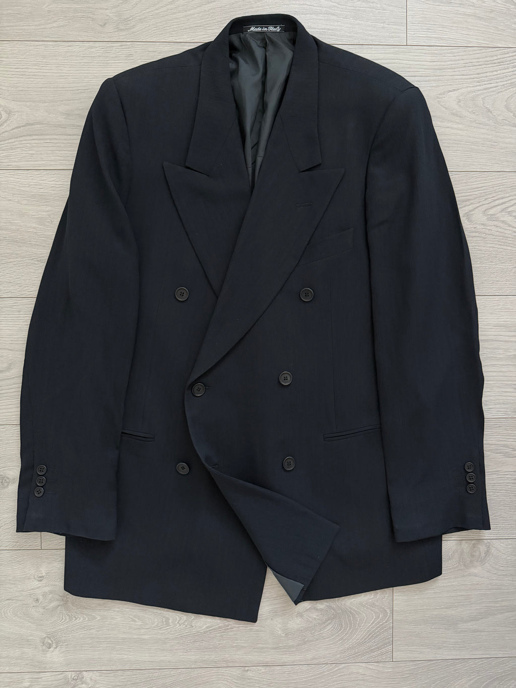 Giorgio Armani 1980s Peaked Lapel Double Breasted Sport Jacket Blazer - Size XL