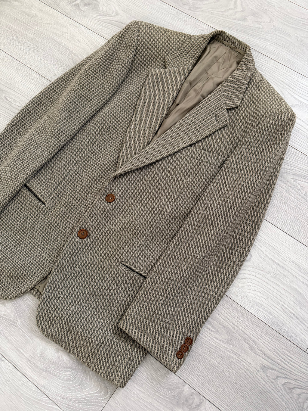 Giorgio Armani Black Label 1990s 2B Textured Wool Sport Jacket Blazer - Size M