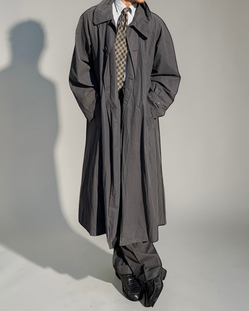 Emporio Armani 1990s Waterproof Trench Coat - Size XL