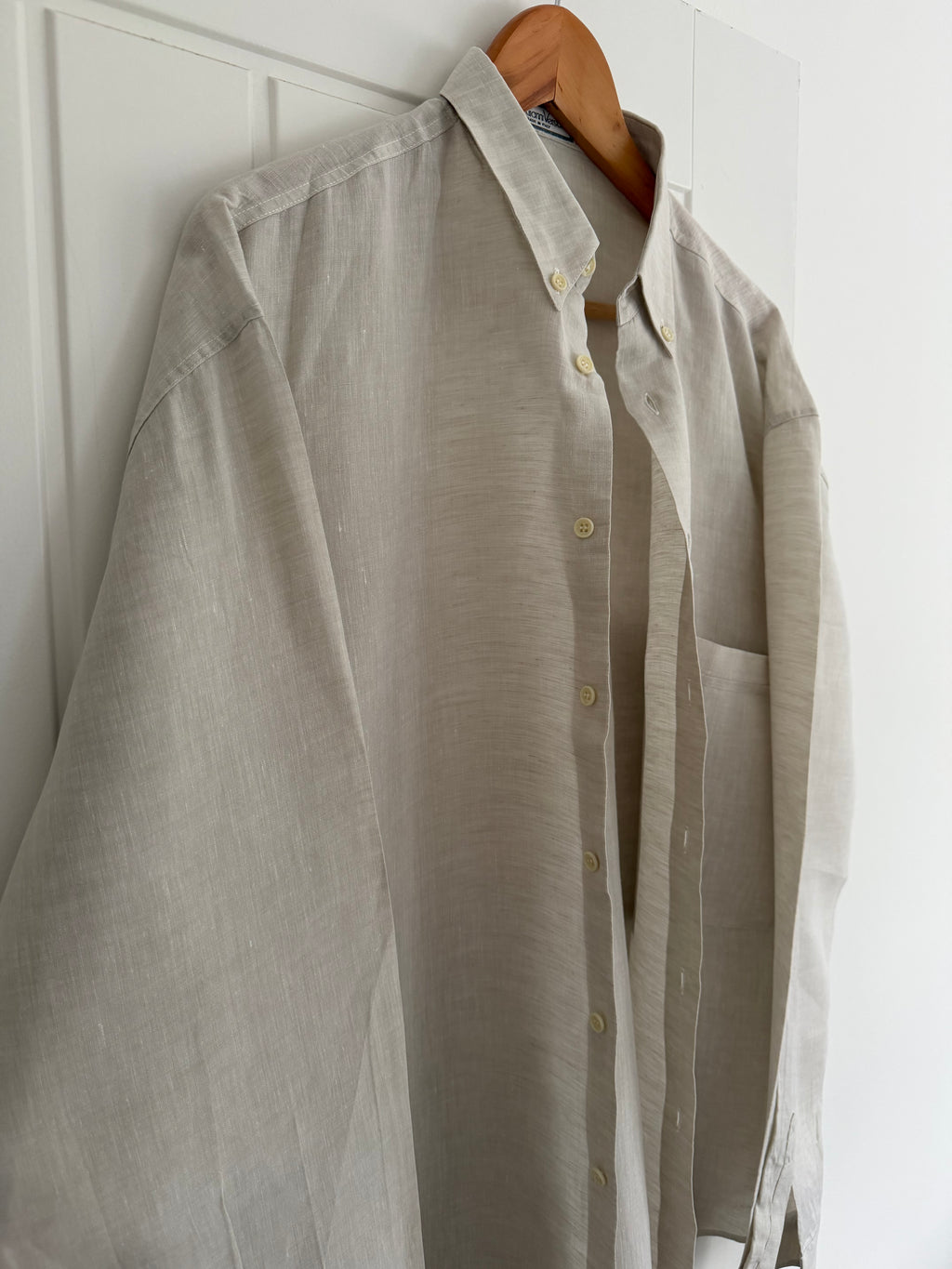 Versace 1990s Premium Linen Relaxed Fit Shirt - Size XL