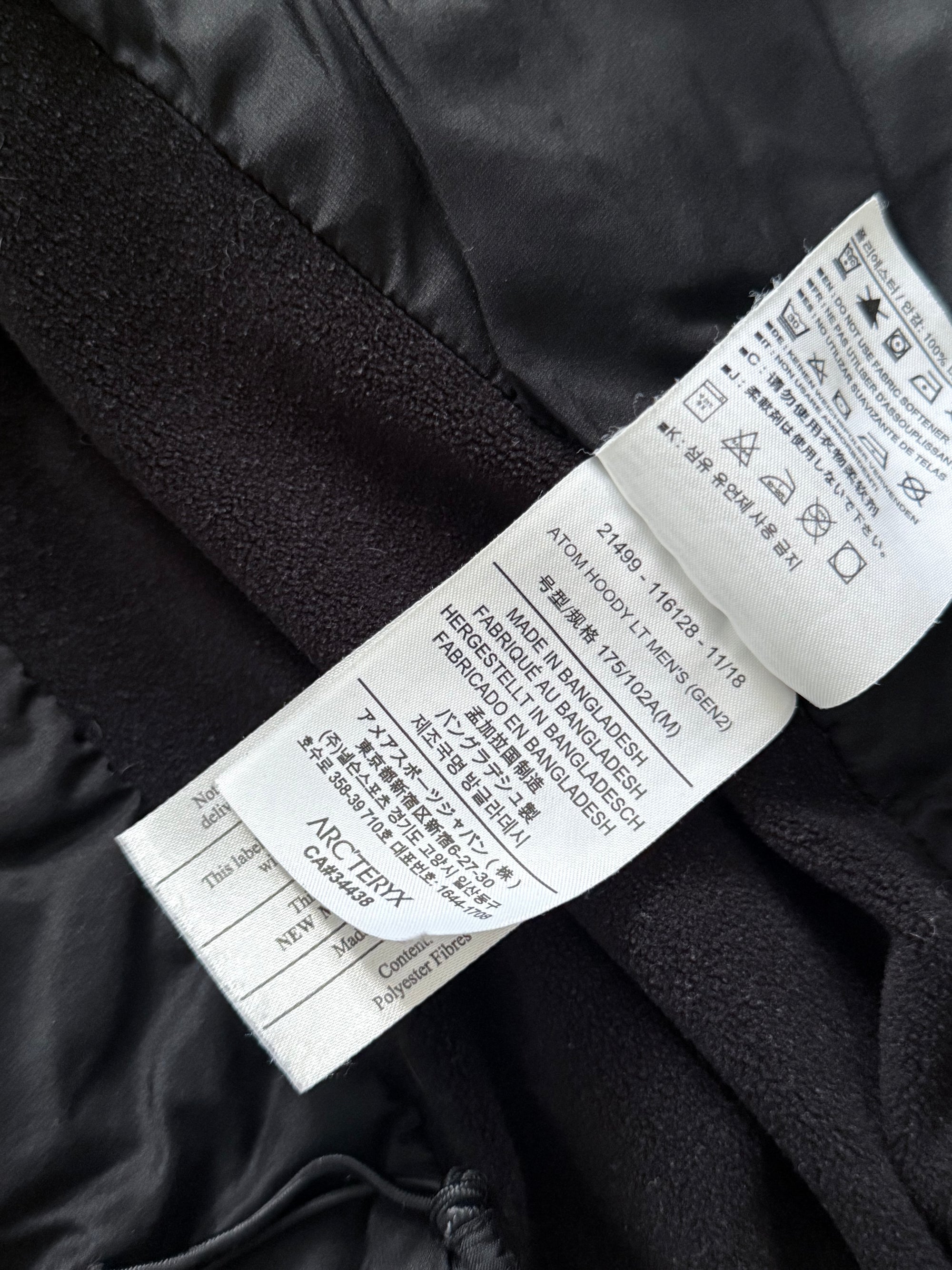 Arcteryx LEAF Atom LT Insulated Hooded Utility Jacket - Size M