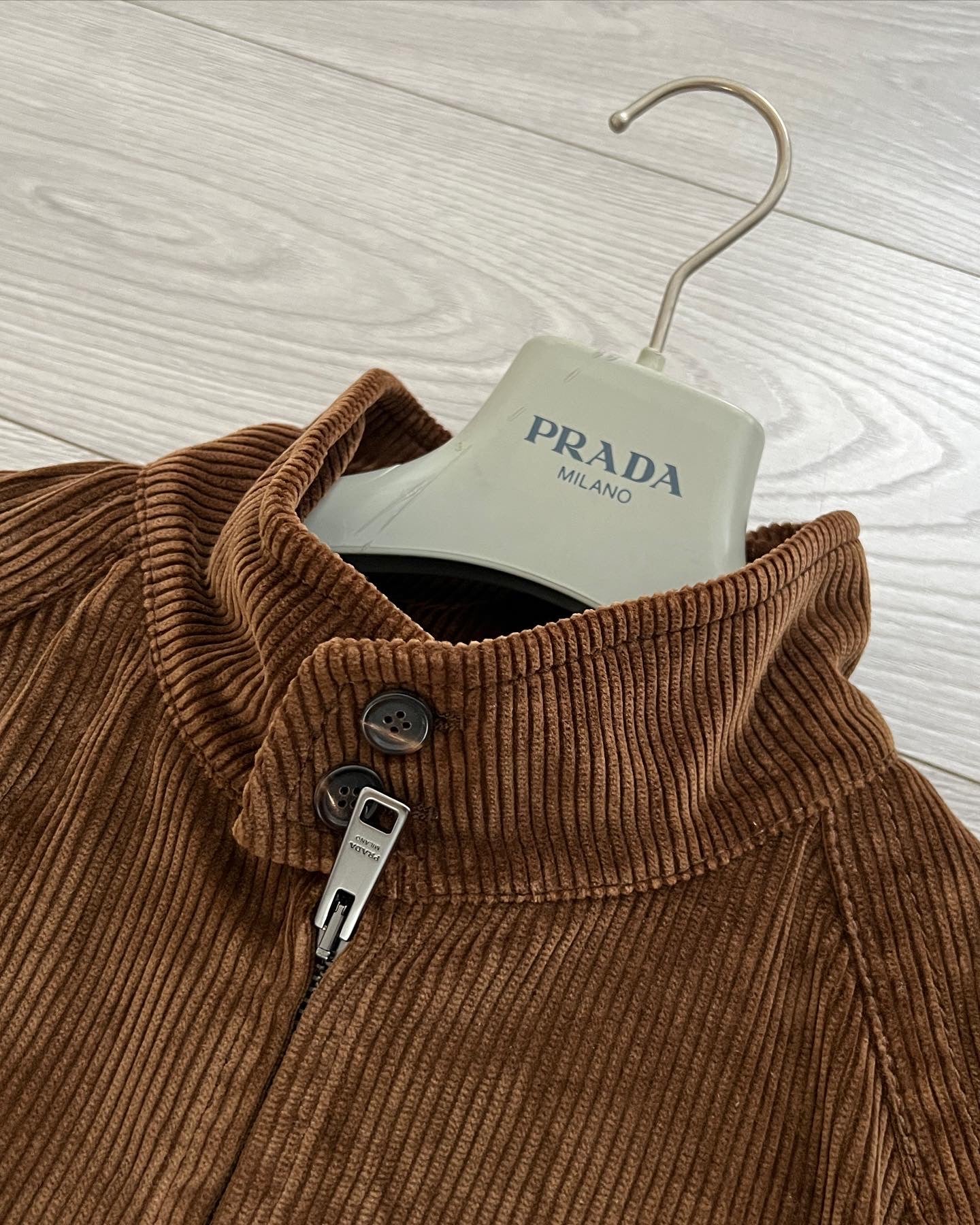 Prada AW2017 Corduroy Runway Bomber Jacket - Size M