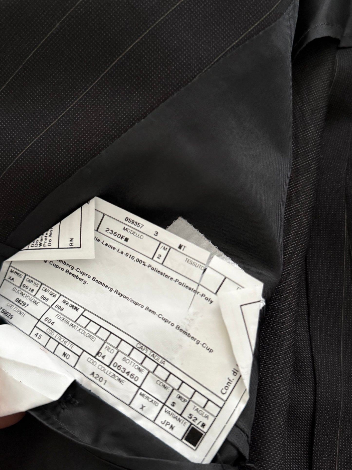 Armani 1990s Double Breasted Pleated Wool Suit - Size L Jacket / 34" Waist