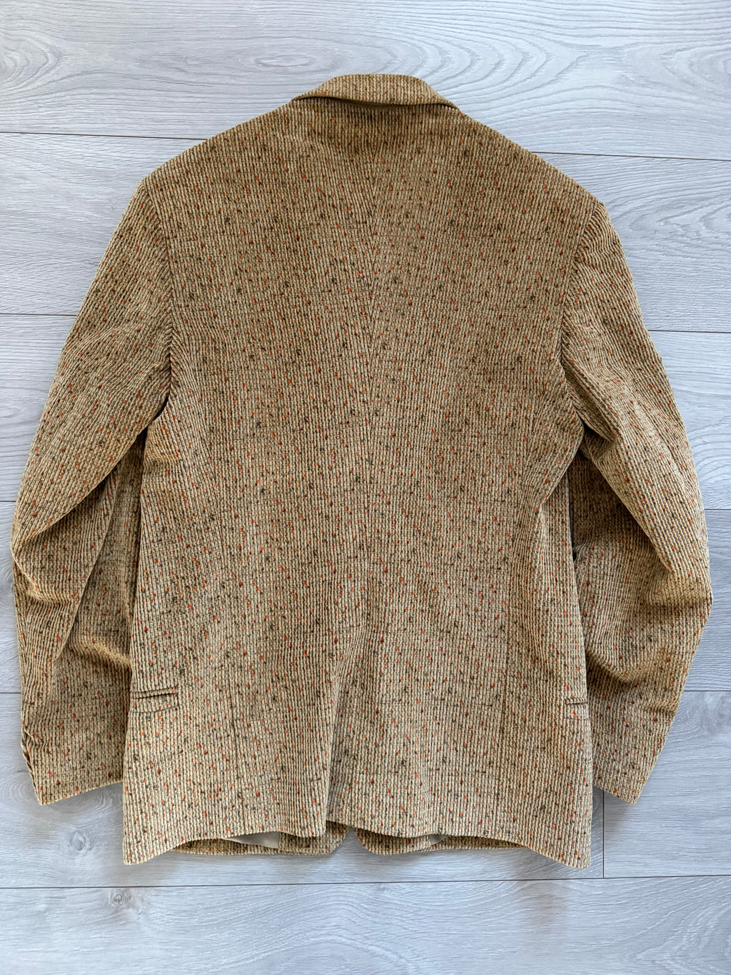 Versace Couture 1990s Metal Button Speckled Cotton Corduroy Sport Jacket Blazer - Size S