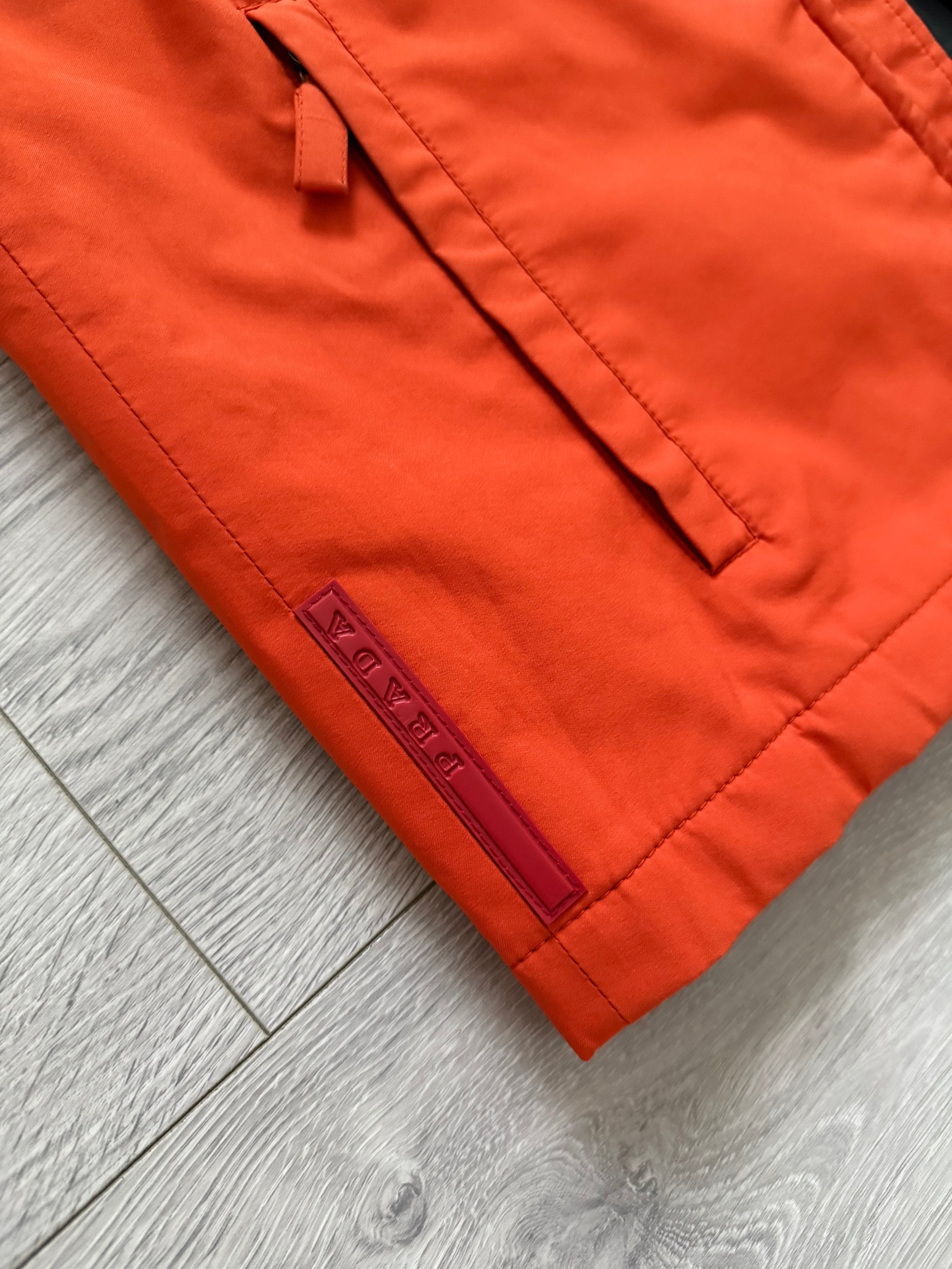 Prada Sport 2003 Orange Gore-Tex Technical Vest - SIze M