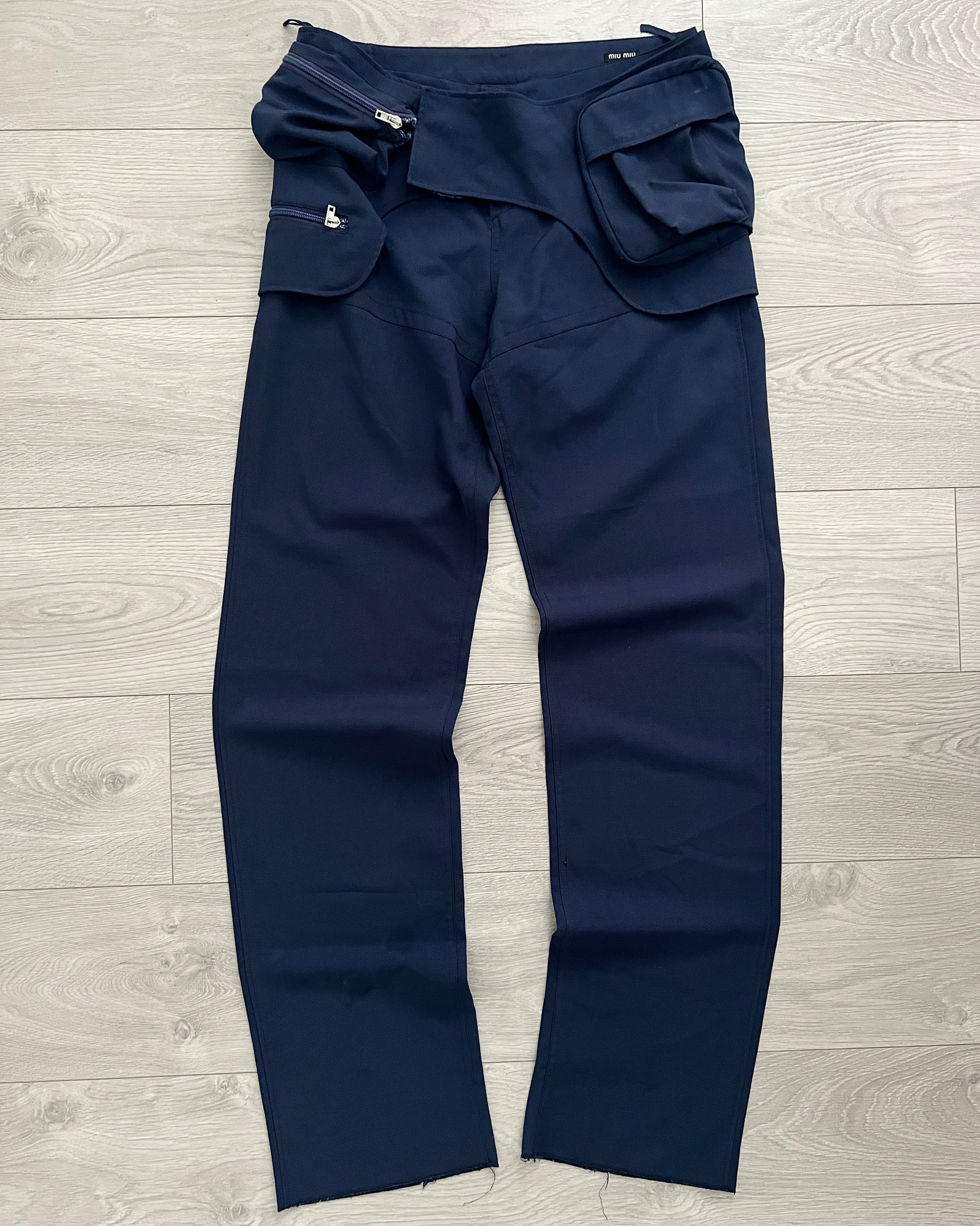 Miu Miu SS2003 Cargo Waistbag Runway Pants - Size 32