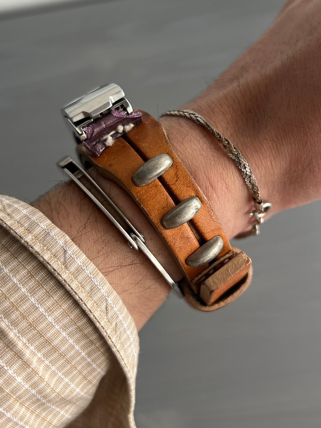 Jean Paul Gaultier 00s Stainless Steel Utility Watch Bracelet