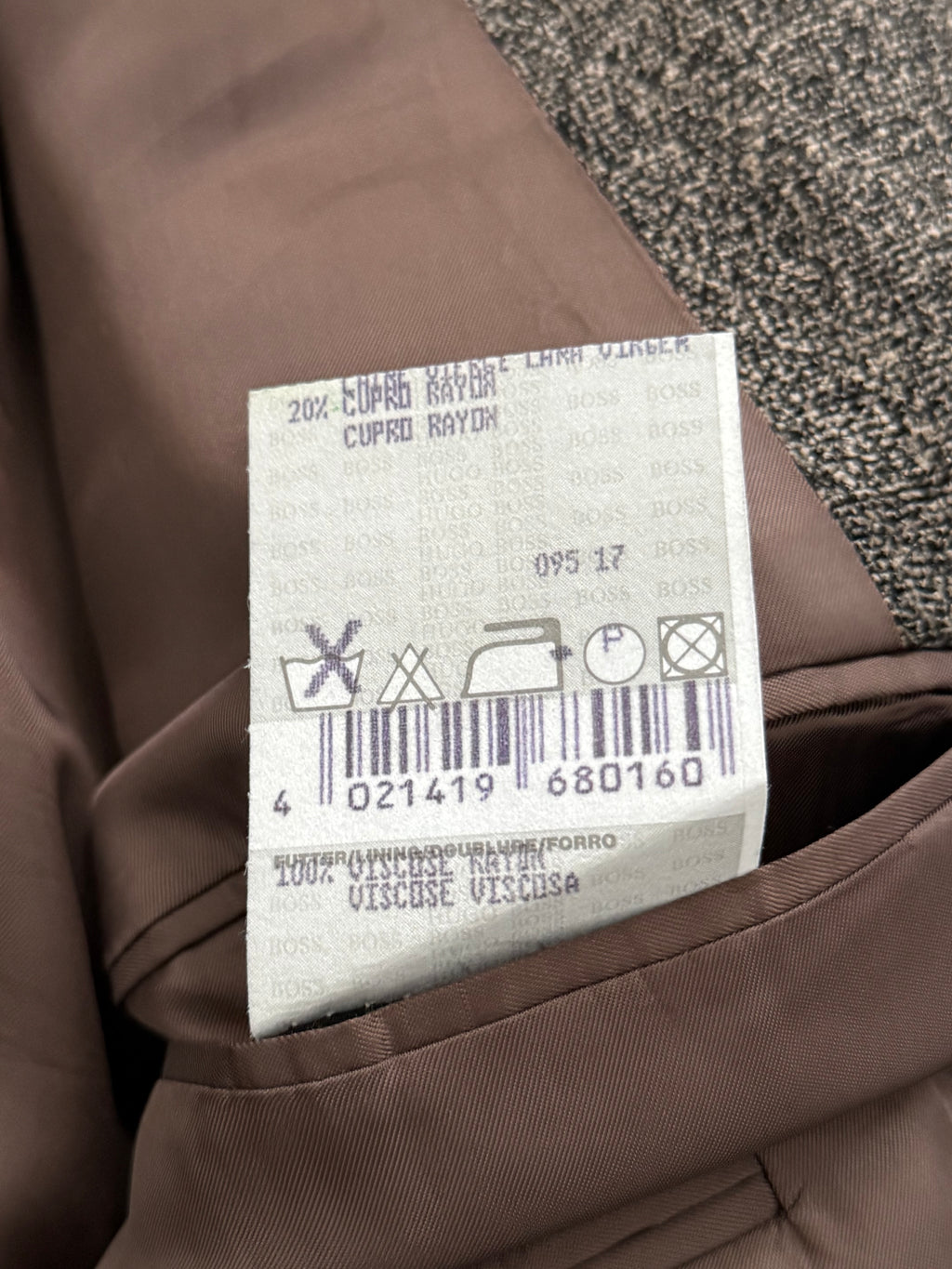Hugo Boss 1980s 3B Torrelo Vierra Melagne Fabric Sports Jacket Blazer - Size XL