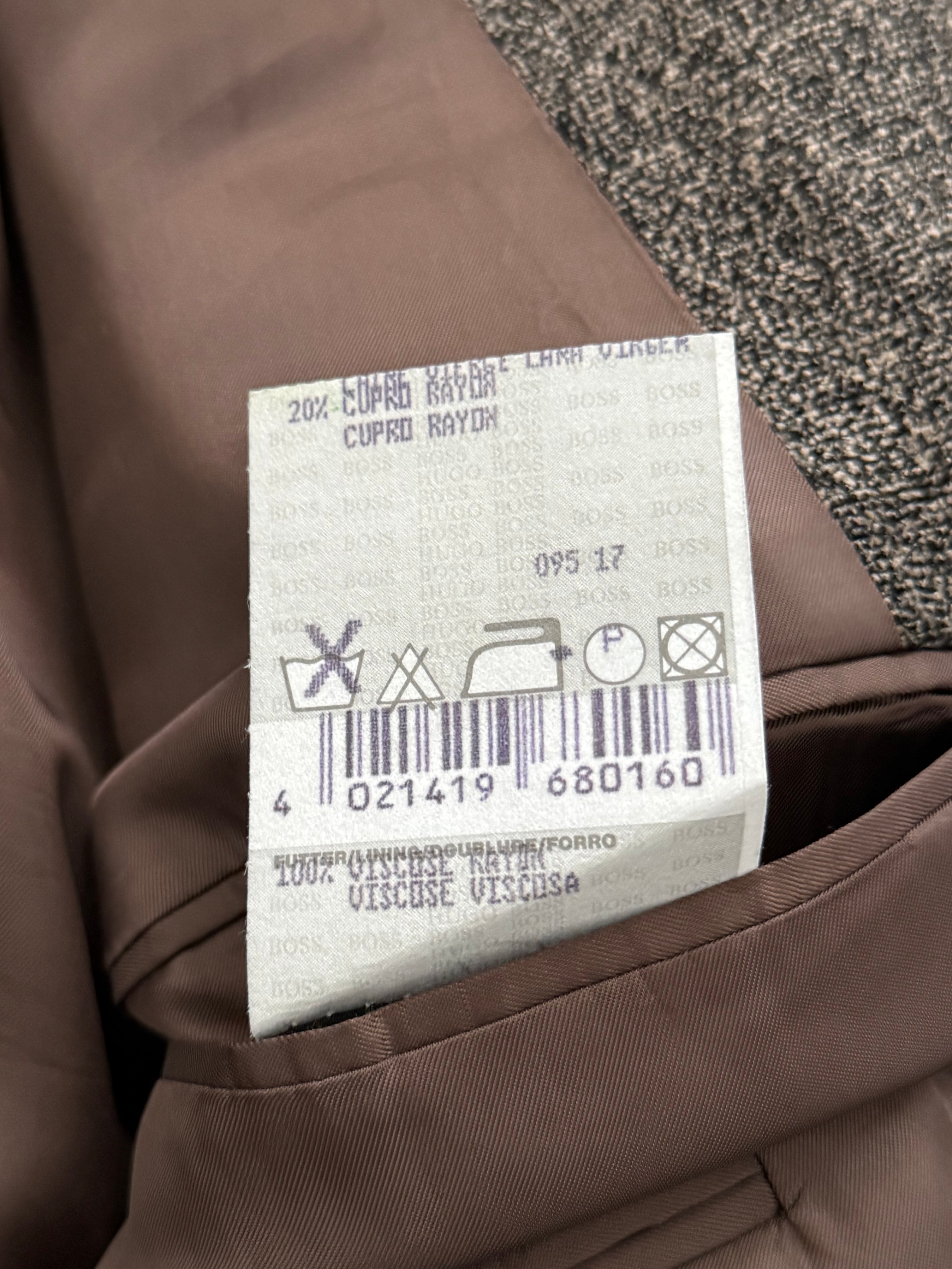 Hugo Boss 1980s 3B Torrelo Vierra Melagne Fabric Sports Jacket Blazer - Size XL