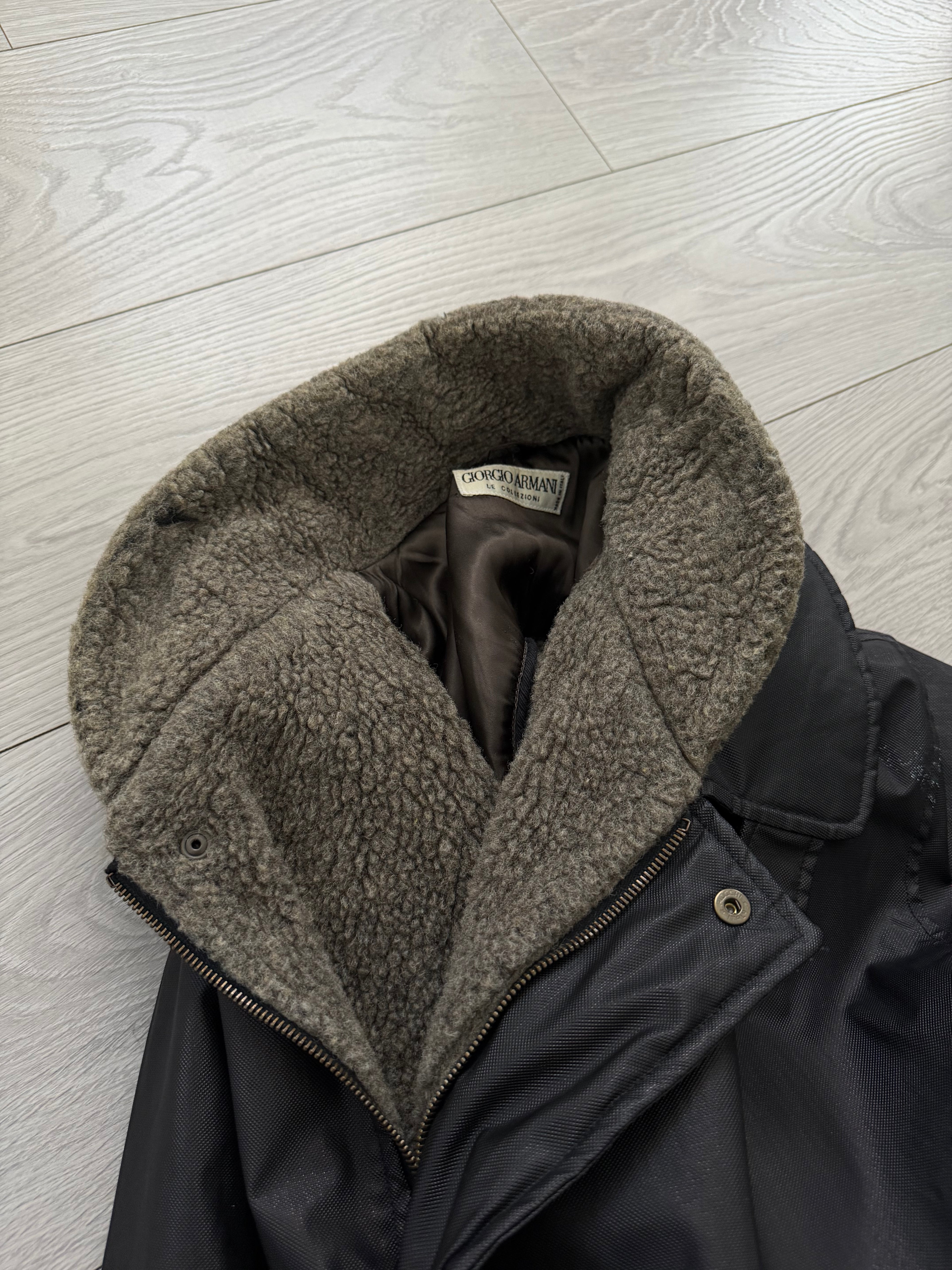 Giorgio Armani 1980s Wool Lined Military Jacket - Size L