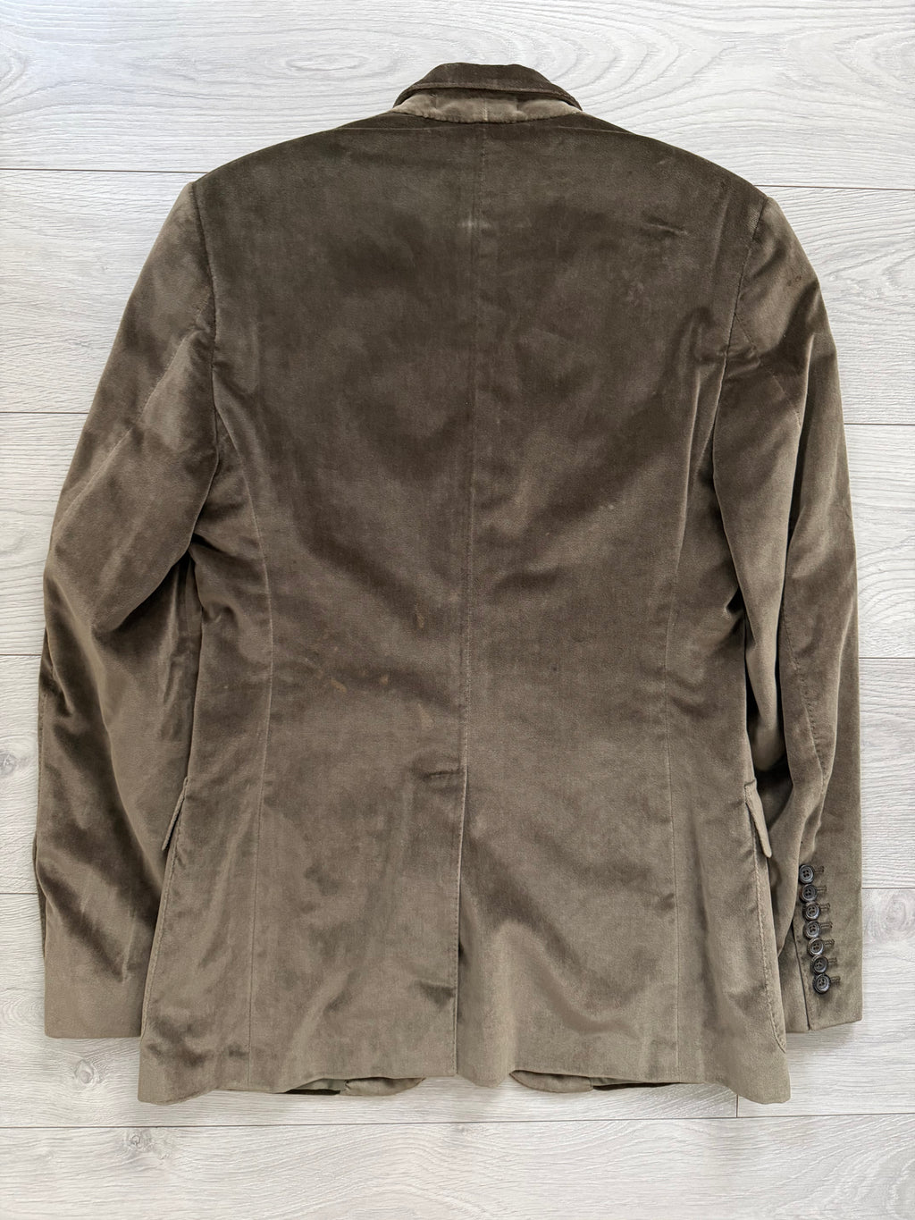 Gucci by Tom Ford SS2004 Velvet Peaked Lapel Jacket - Size S