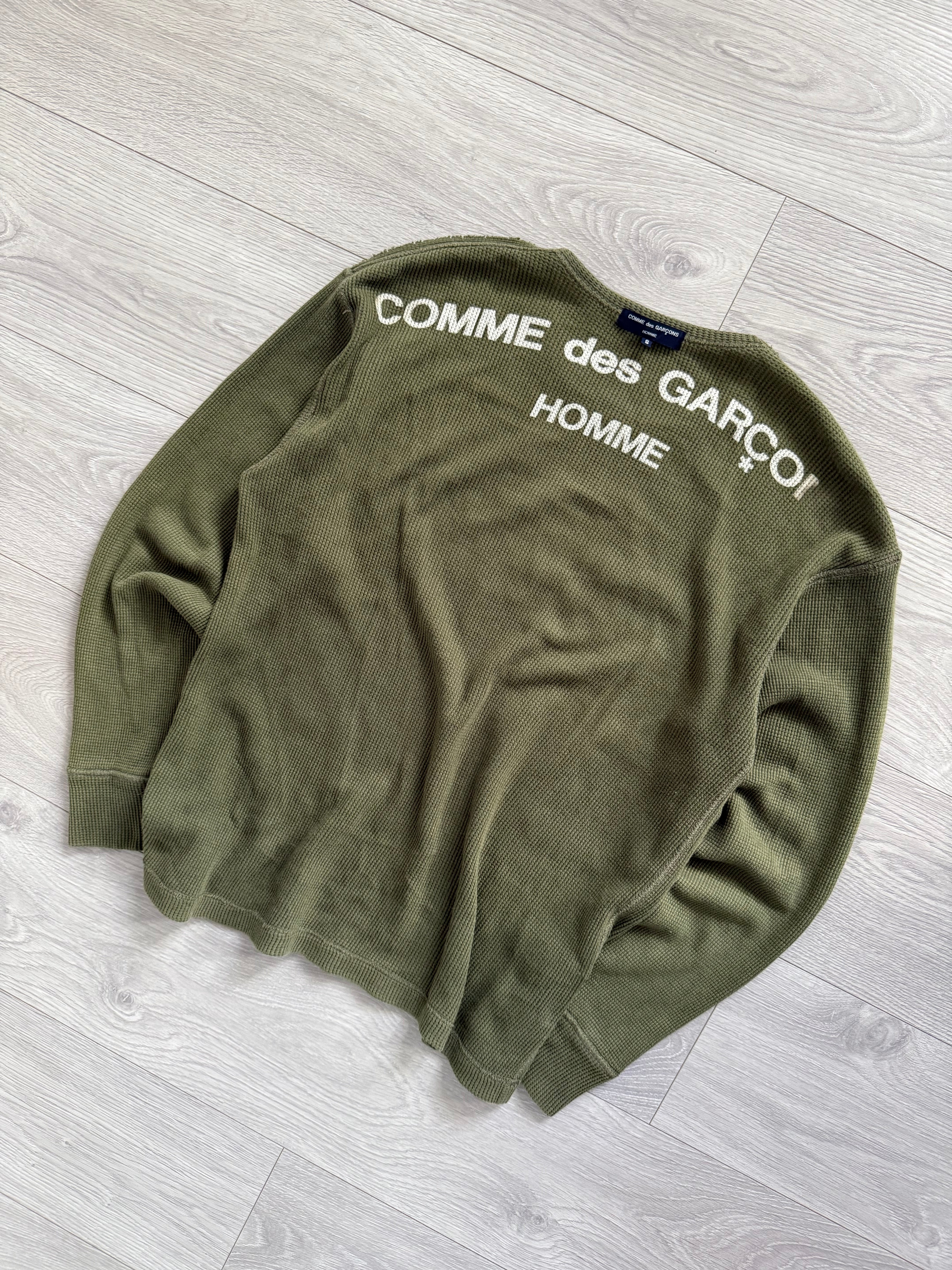 Comme Des Garcons Homme FW2007 Waffle Knit Reversible Top - Size M
