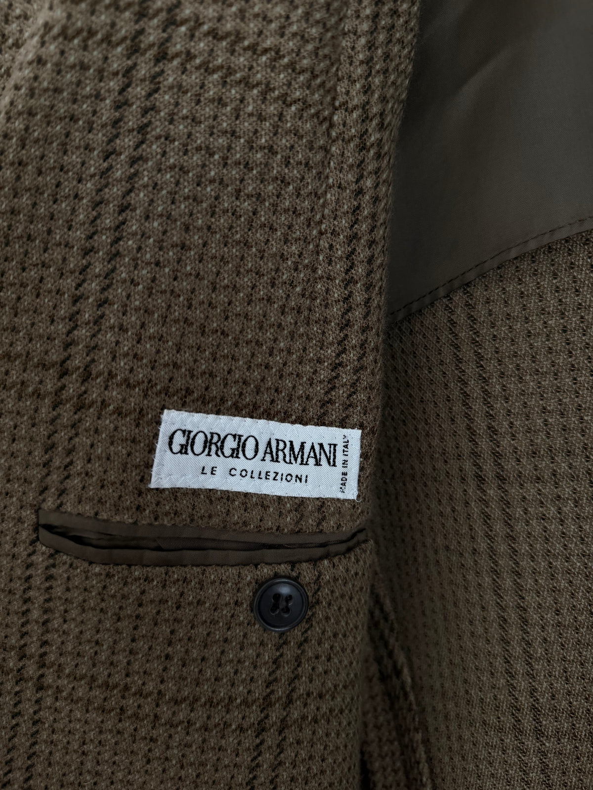 Giorgio Armani 1980s 2B Wool Blend Unlined Sport Jacket Blazer - Size M