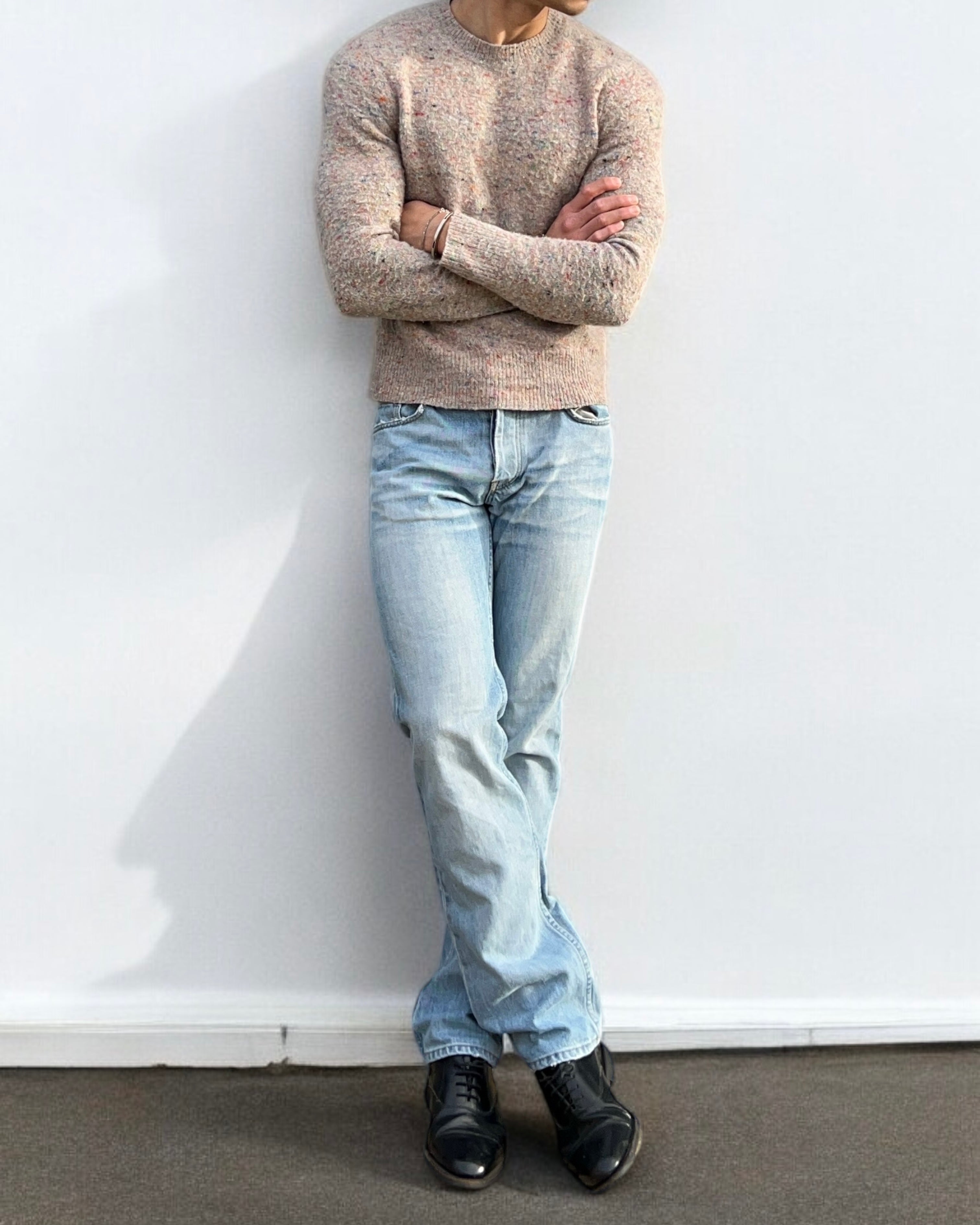 Helmut Lang 2003 Vintage Clean Broken Denim Jeans Classic Low Cut - Size 30