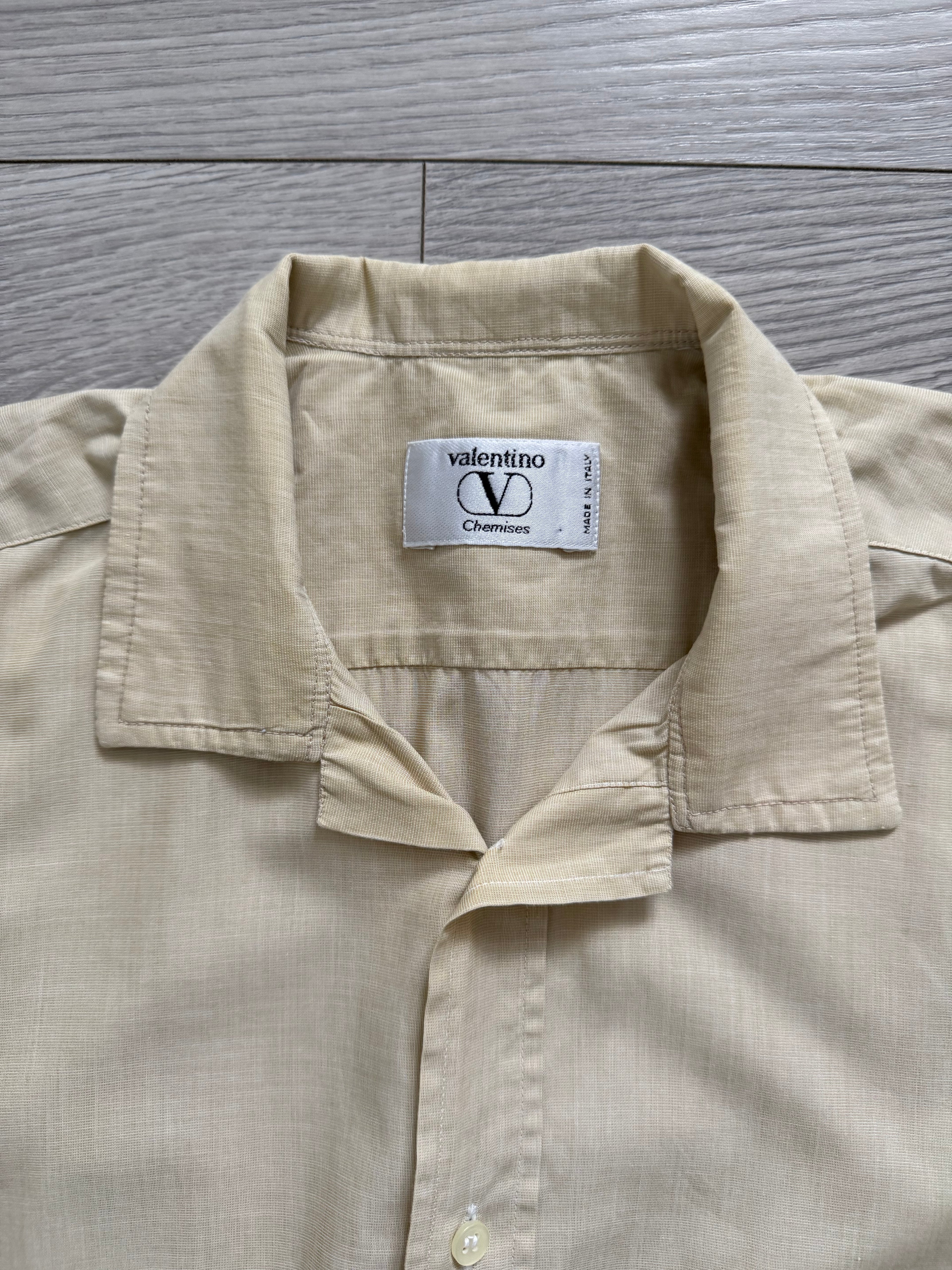Valentino 1980s Cotton Shirt - Size S