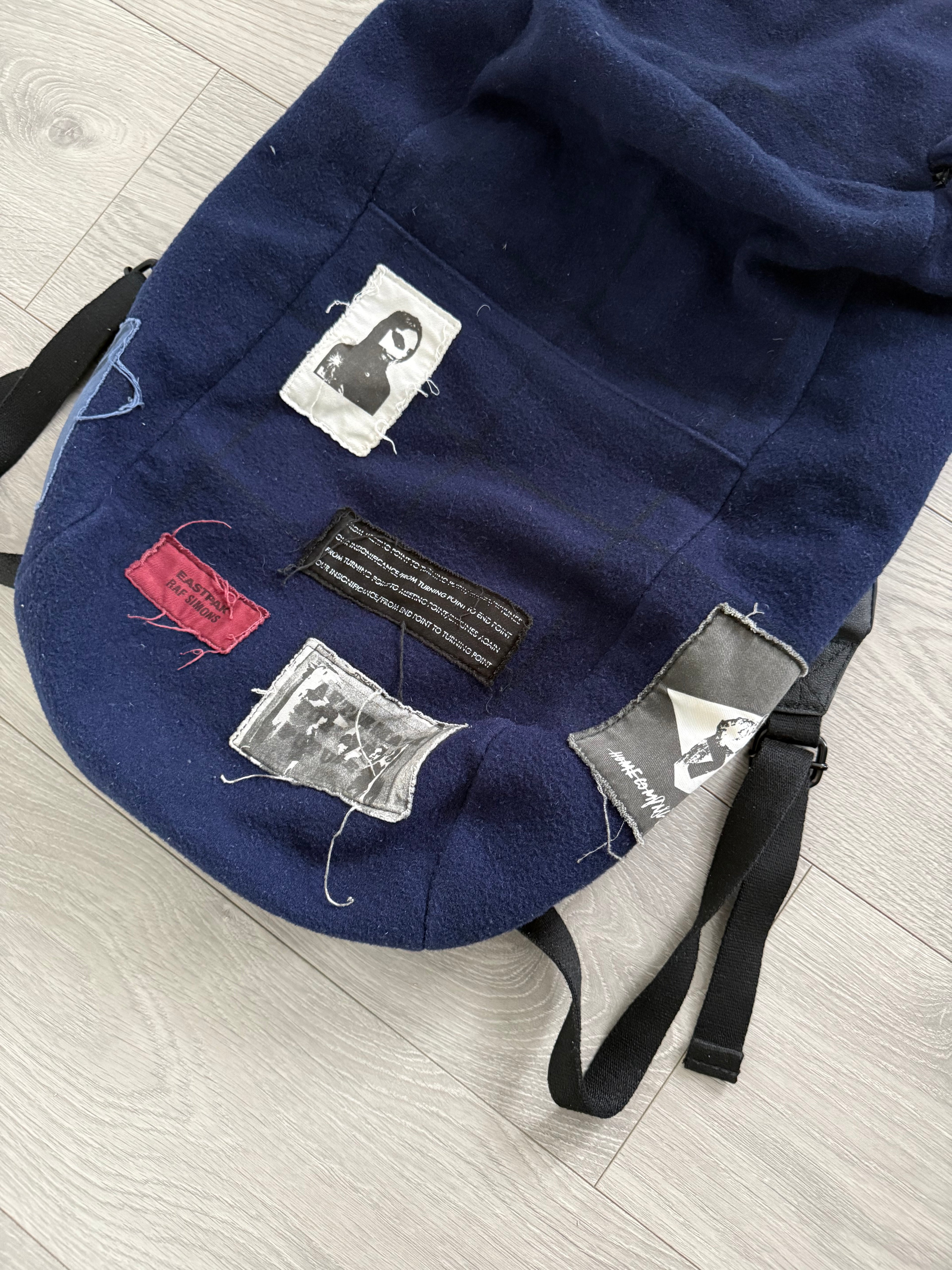 Raf Simons x Eastpak 2008 Wool Patchwork Bucket Bag