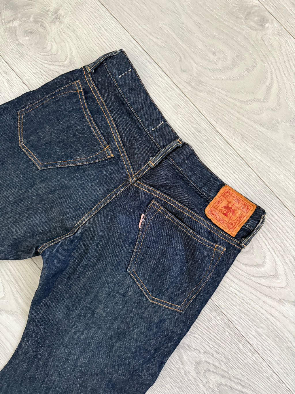 Kapital Banana Leg Indigo Blue Stacked Denim Jeans - Size 30