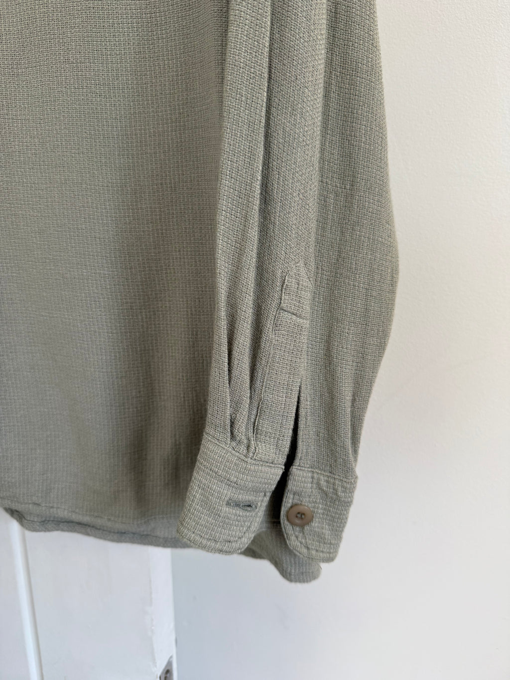 Armani 1990s Viscose Cotton Draped Shirt - Size L